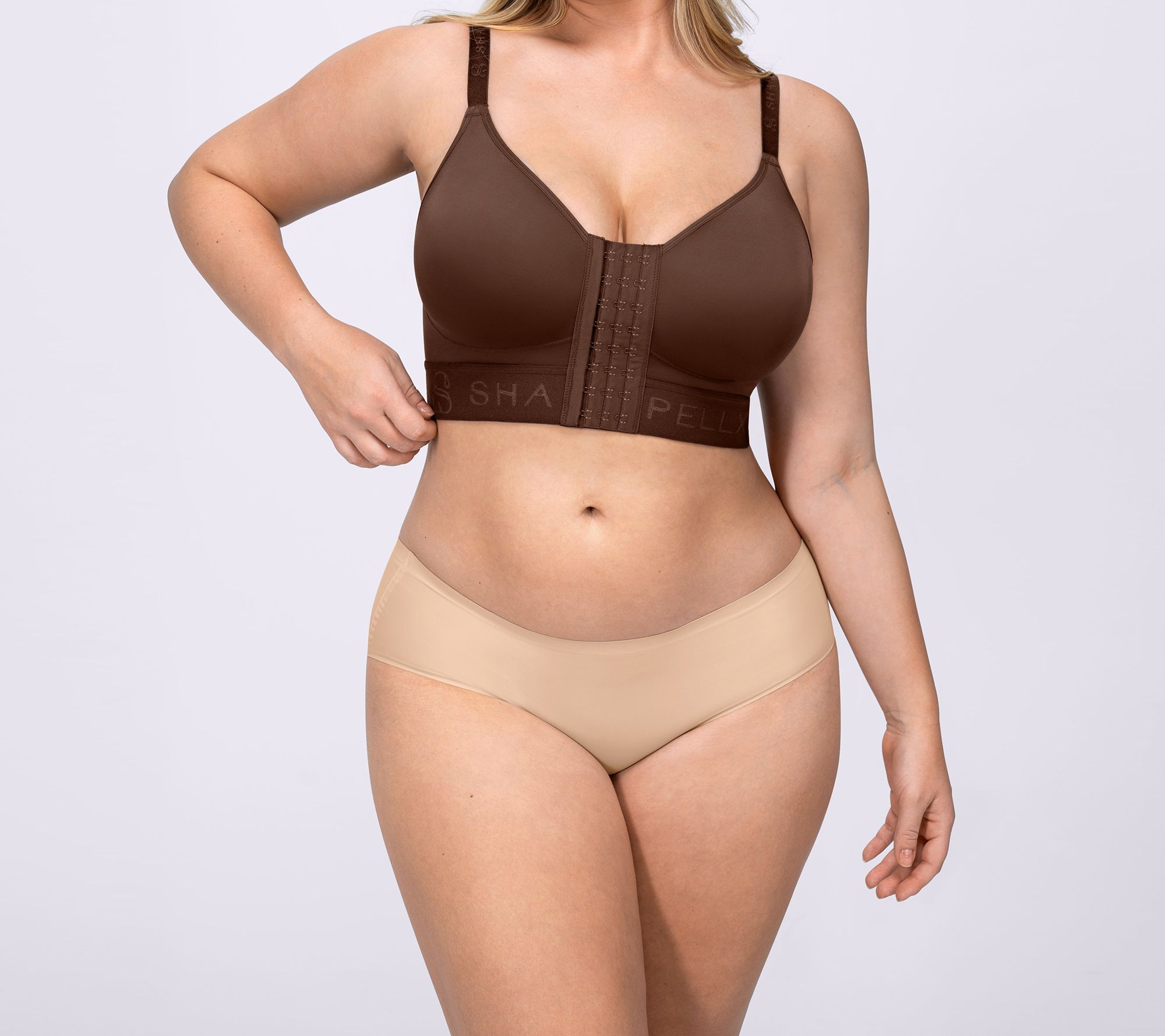 Shapellx Bare Essentials Unlined Wireless Front-Closure Bra