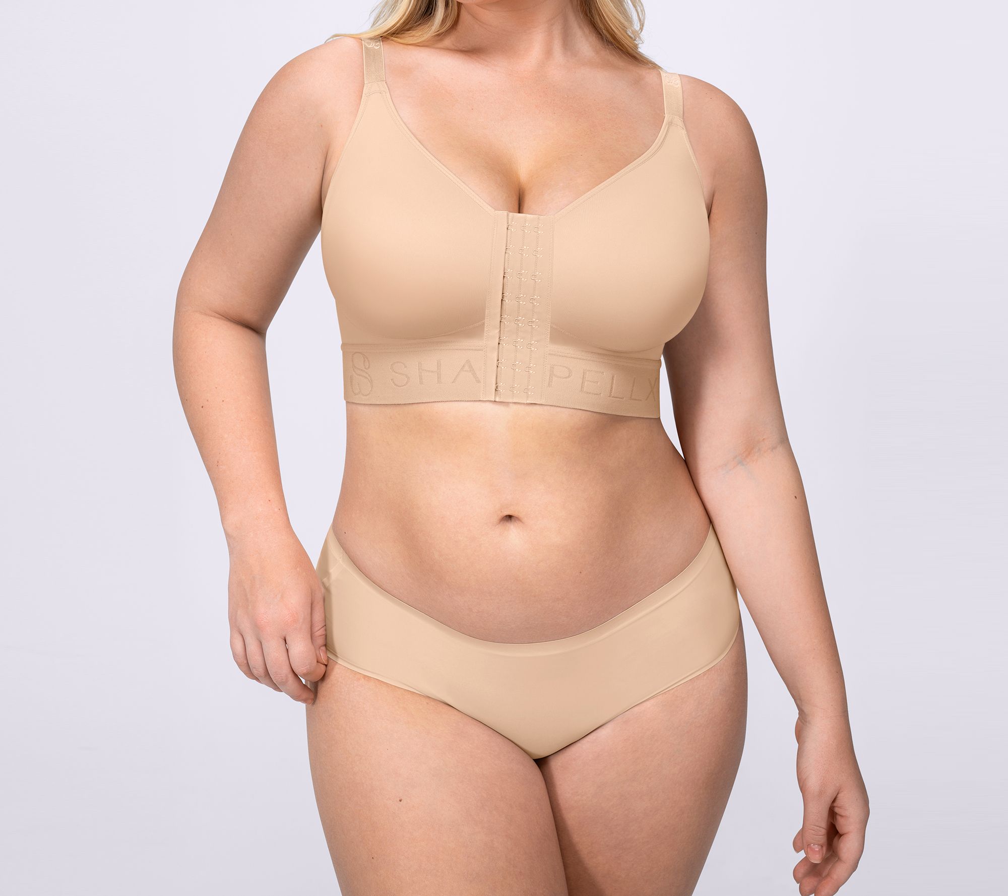 Shapellx Bare Essentials Unlined Wireless Front-Closure Bra