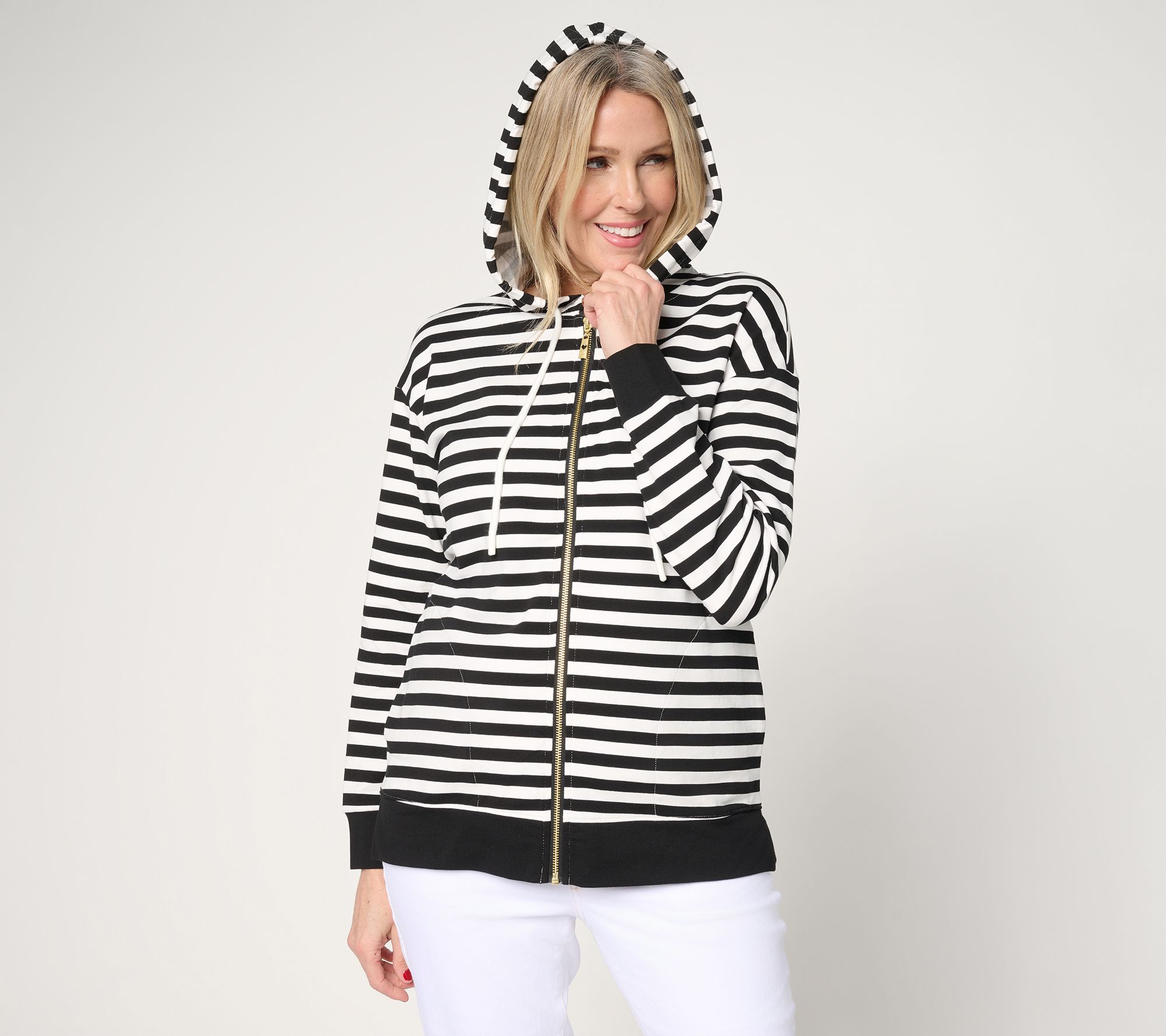 "As Is" Belle by Kim Gravel Ya Gotta RegattaContrast Zip Hoodie