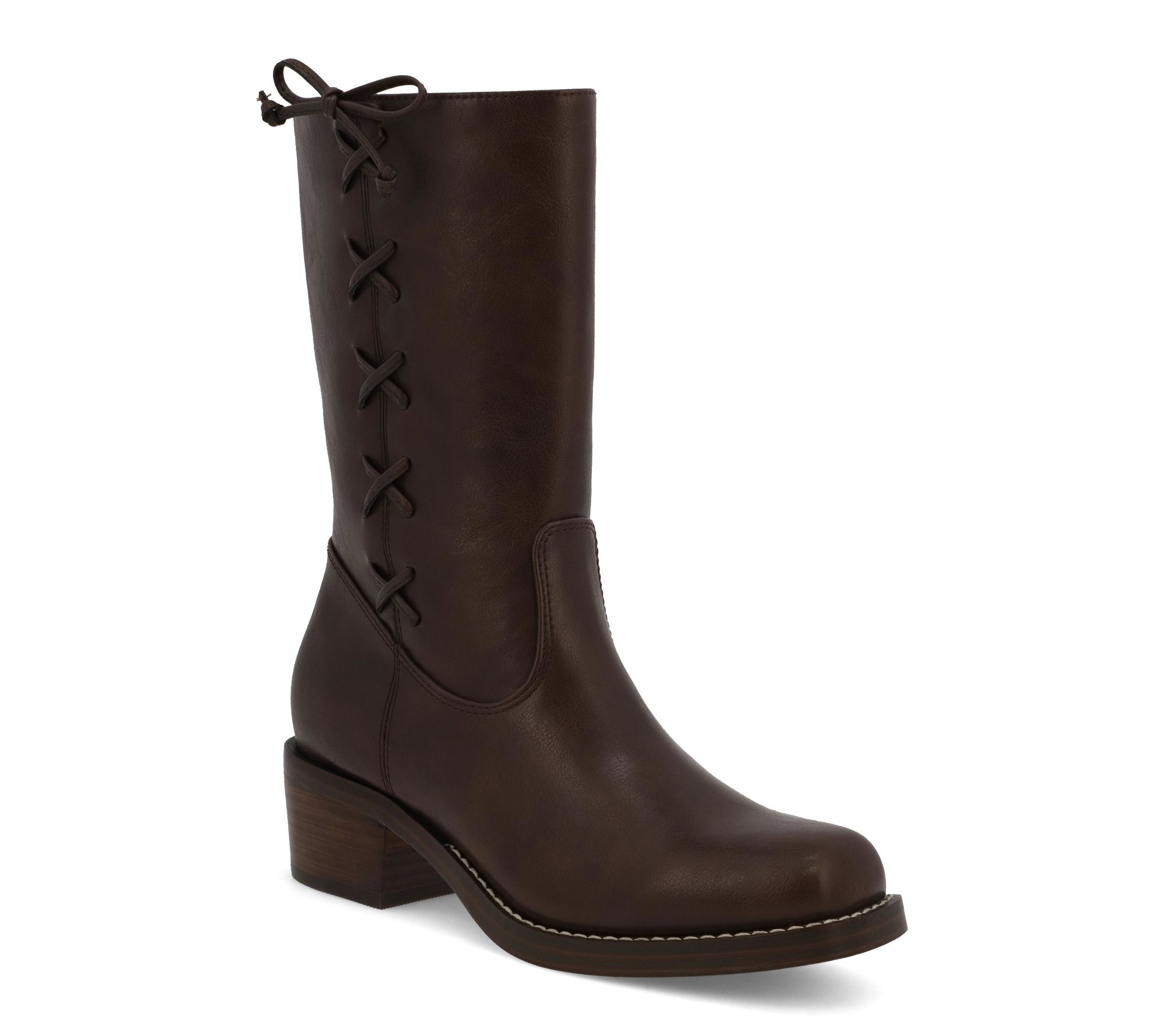 MIA Lace Up Detail Tall Boot - Demi