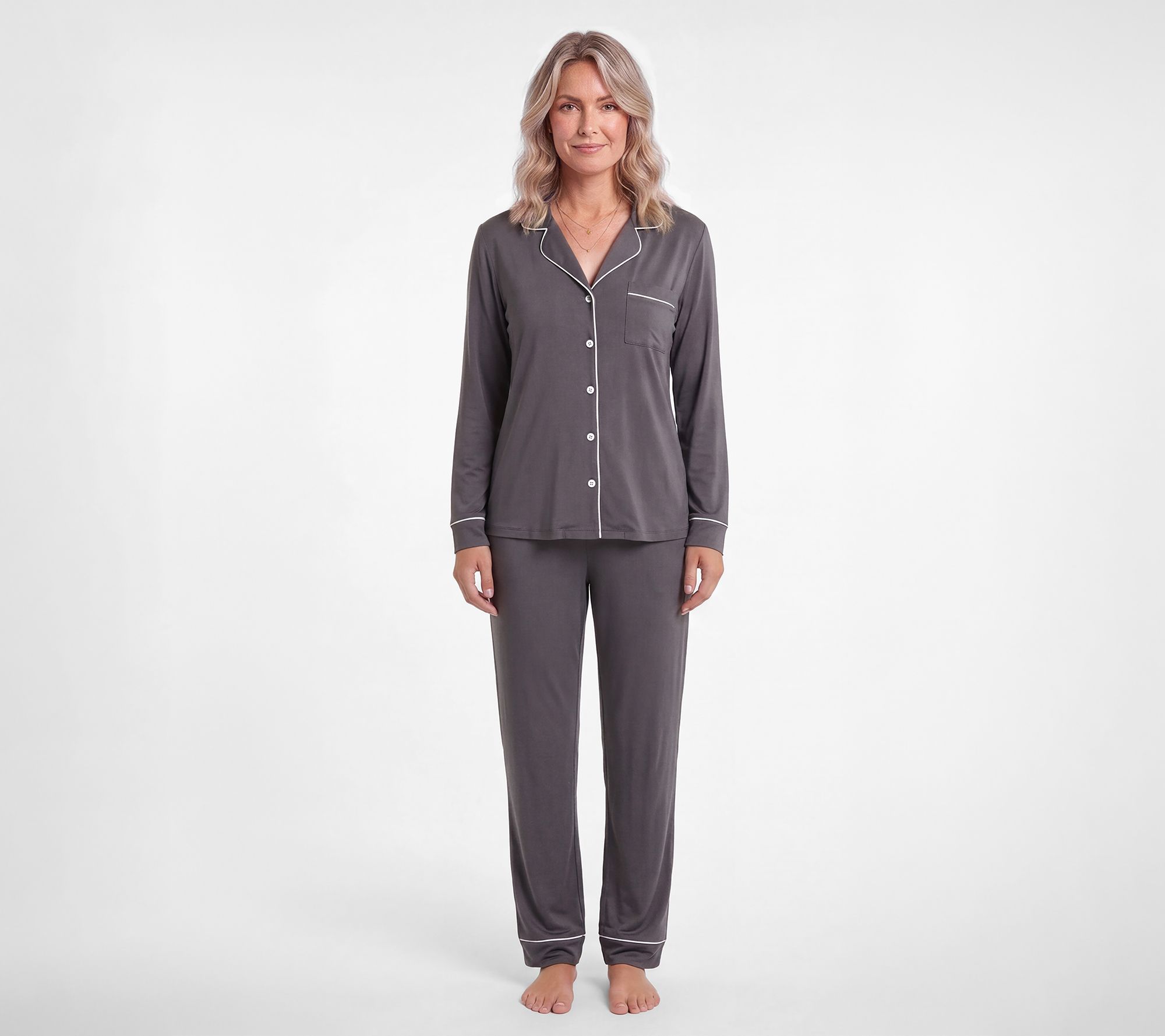 Muk Luks Classic Notch Collar PJ