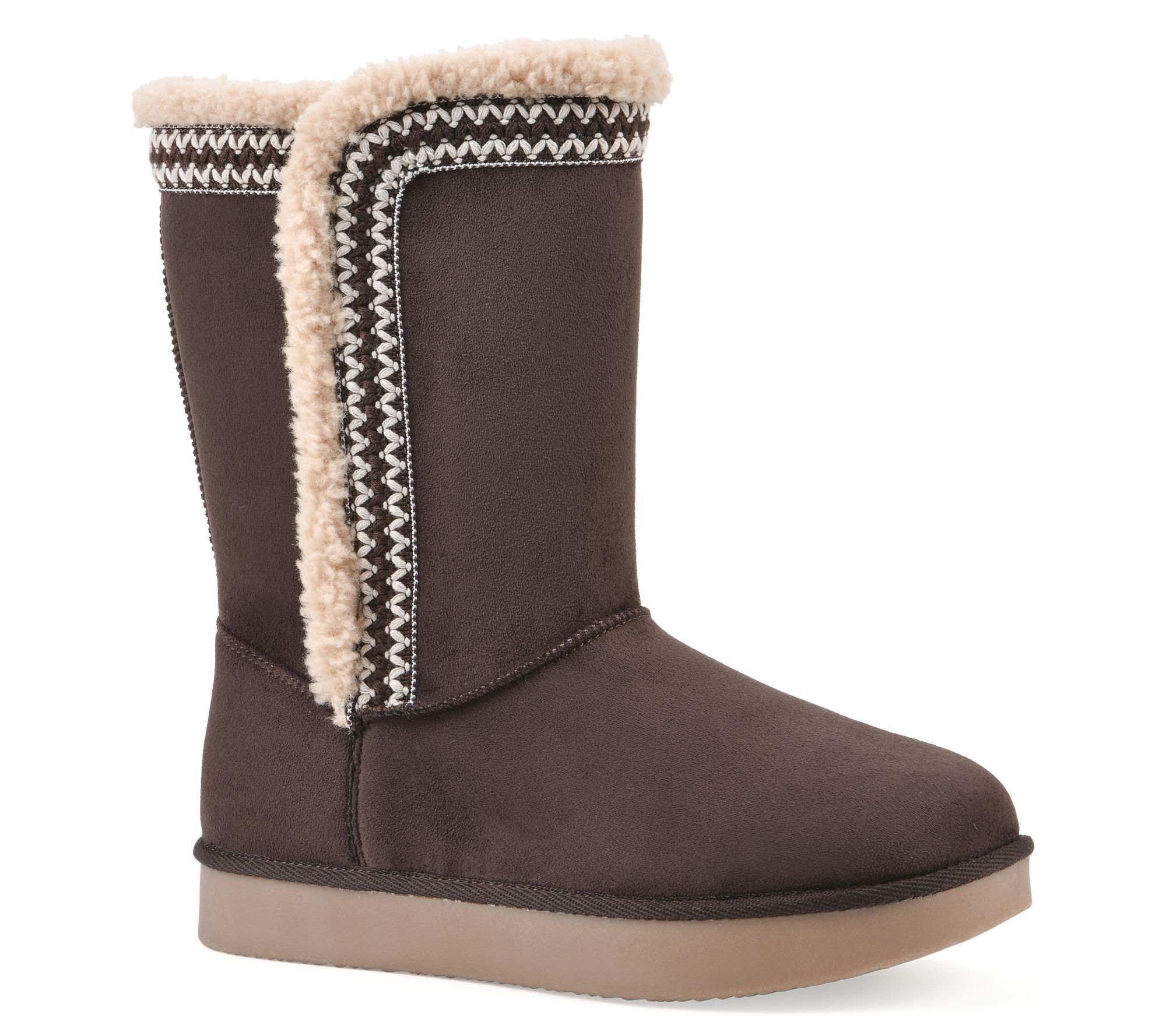 White Mountain Faux Fur-Lined Boot - Blanca