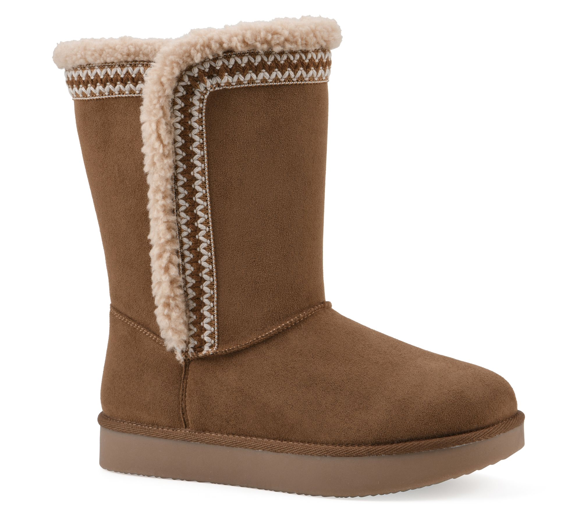 White Mountain Faux Fur-Lined Boot - Blanca