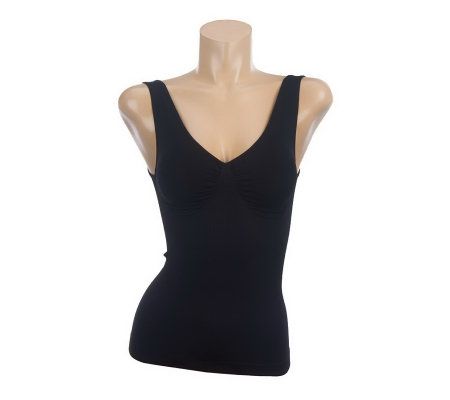 Carol Wior Cable Knit Ruched Front Shaping Tank - Page 1 — QVC.com