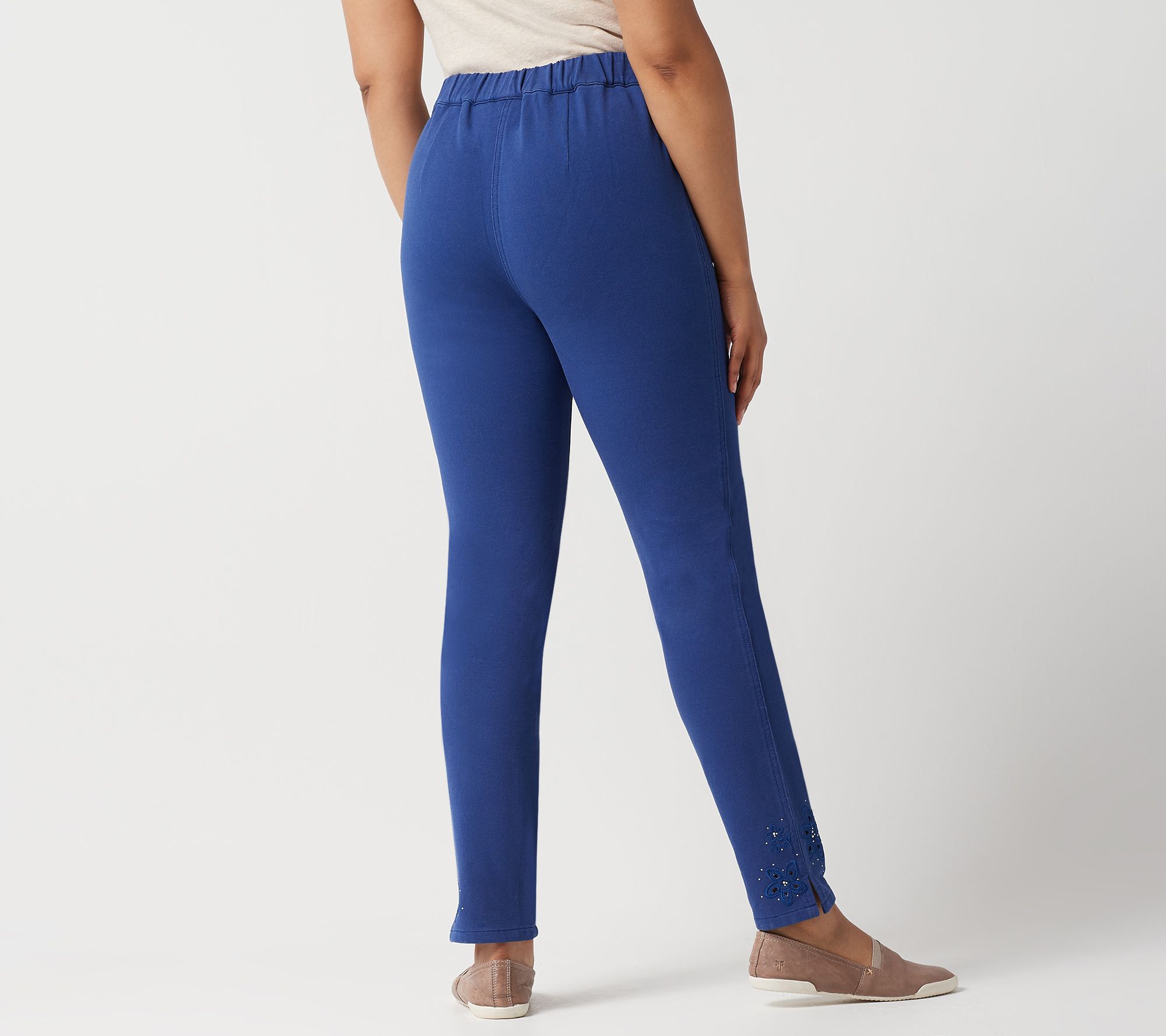 Quacker Factory Short DreamJeannes SlimLeg Ankle Pants