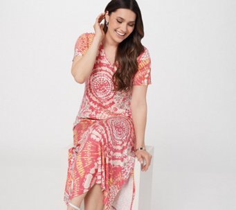 Belle by Kim Gravel Tie Dye Dress with Pockets - A397148