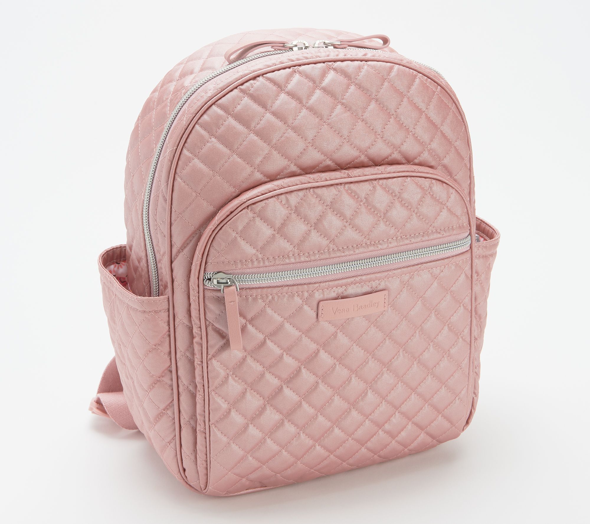 Pearl Quilted Small Backpack - Pink