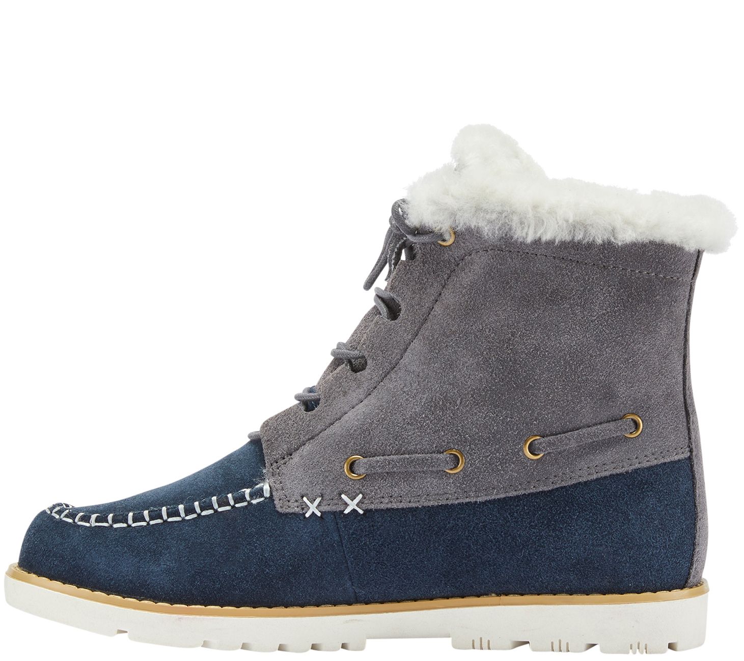 Lamo Suede and Sheepskin Boots - Meru - QVC.com