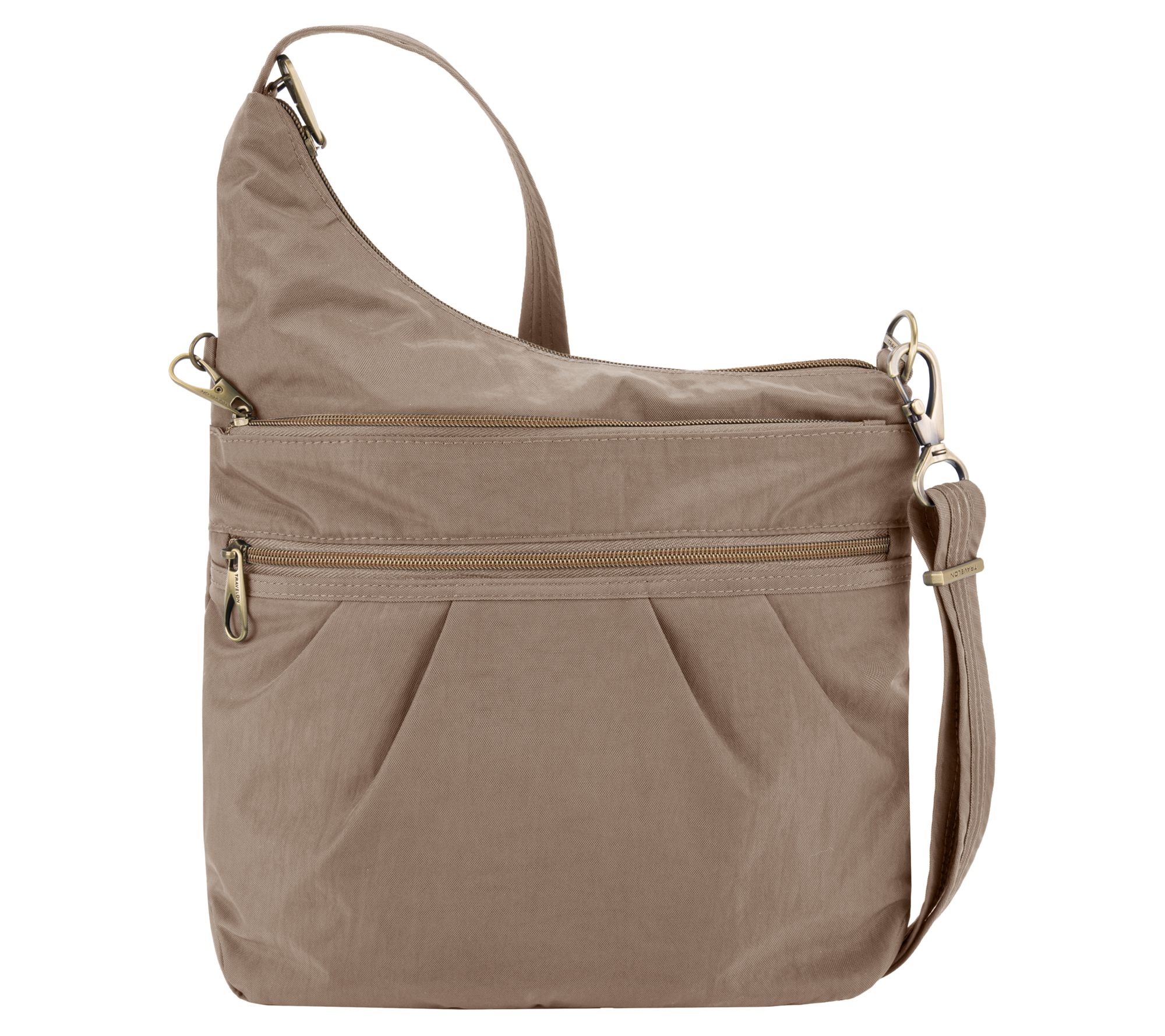 Travelon Anti-Theft Signature Three-CompartmentCrossbody Bag