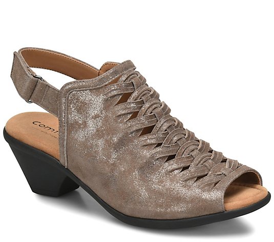 Comfortiva Leather Slingback Sandals - Finella