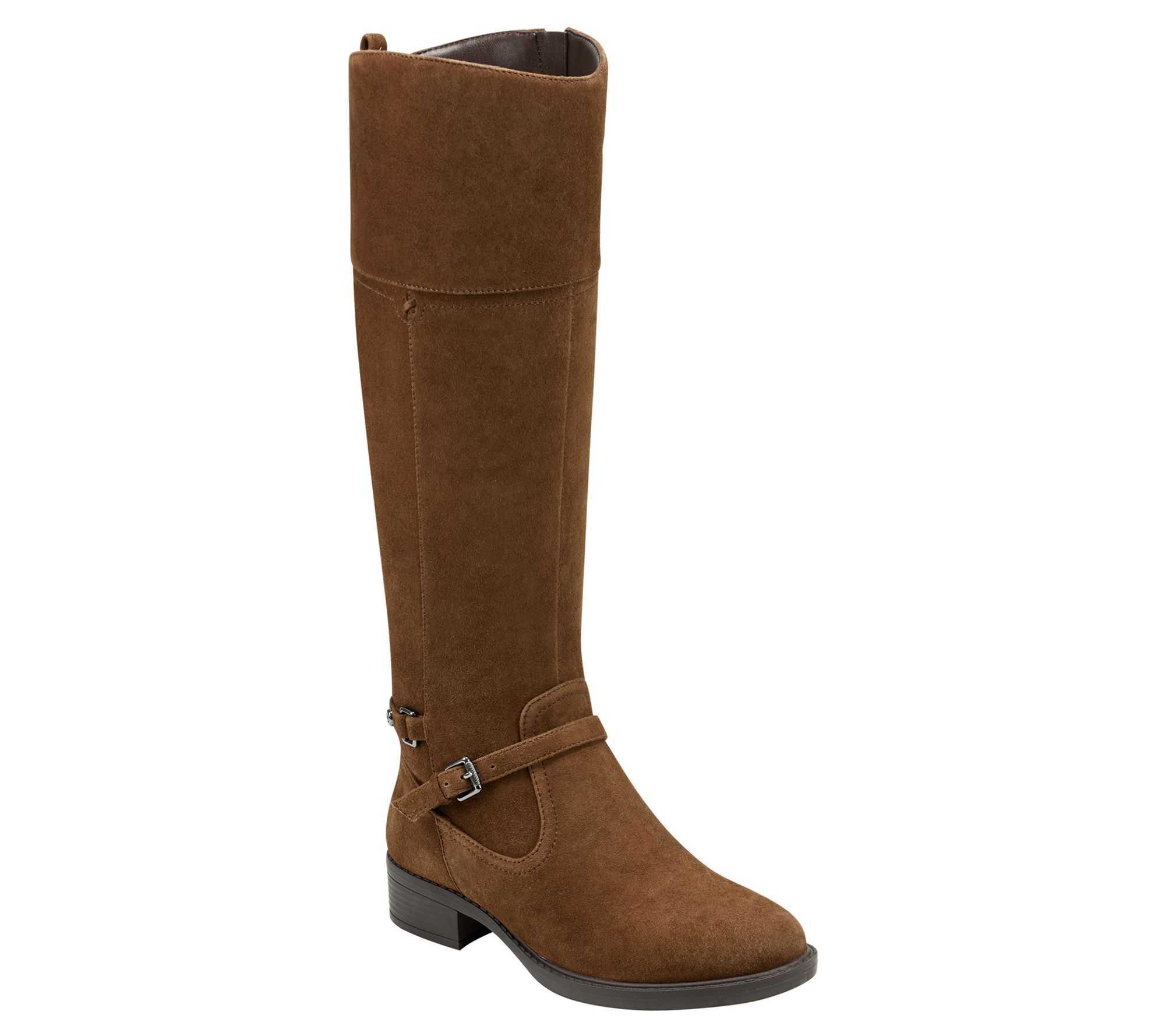 Easy Spirit Tall Shaft Leather Boots - Leigh - QVC.com