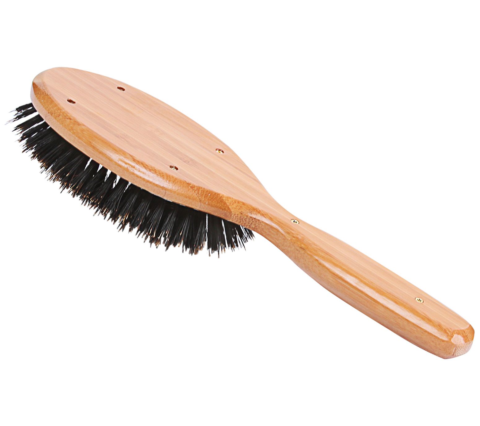 Bass Brushes Straighten & Curl Hair Brush Premium Bamboo Handle