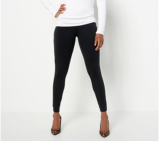 Girl with Curves Petite Knit Crepe Leggings