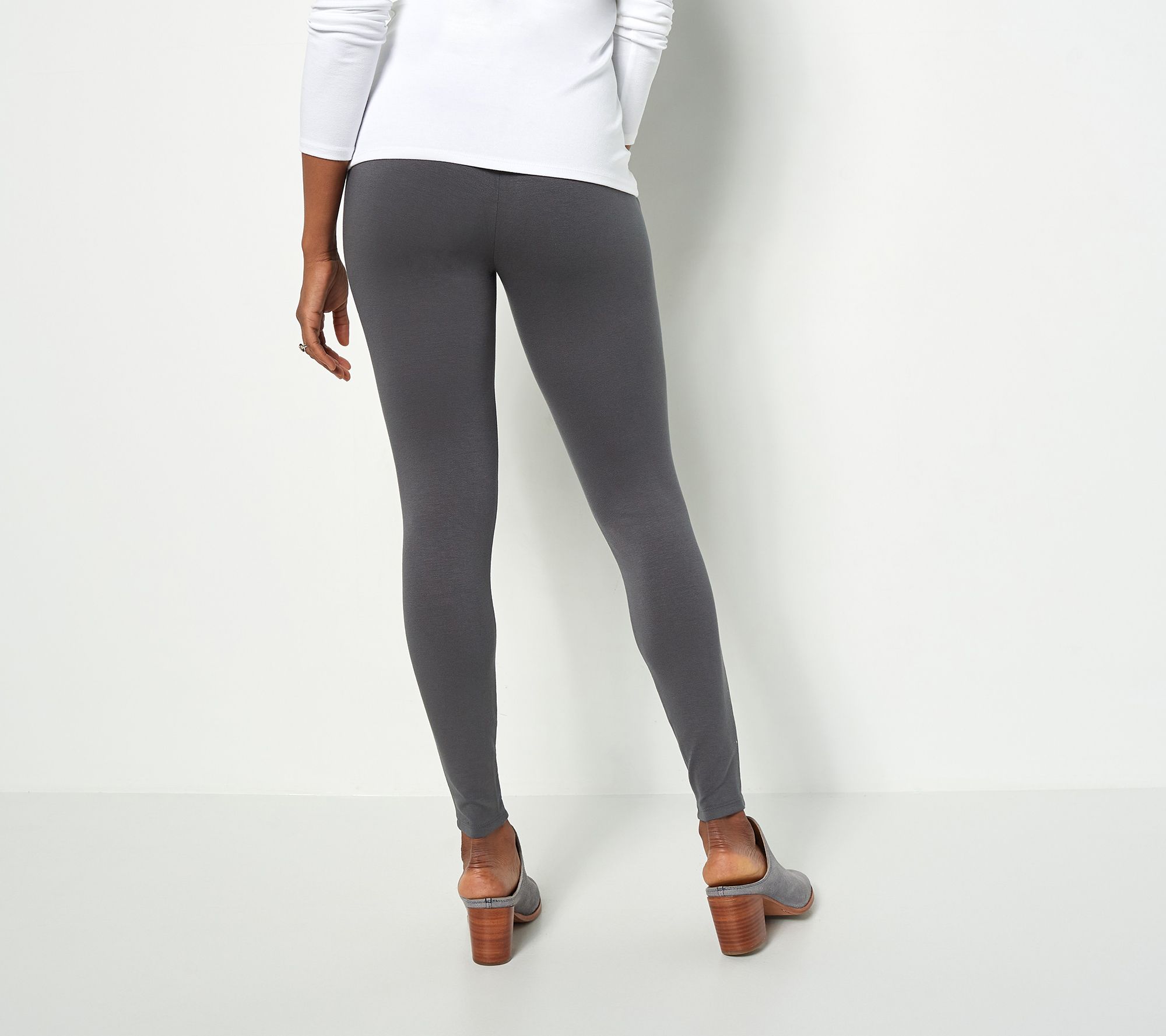 Girl with Curves Petite Knit Crepe Leggings