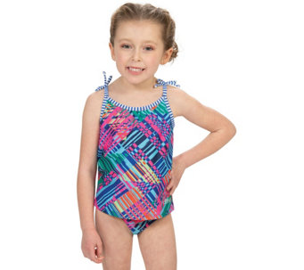 Little Dolfin Toddlers Print Tankini in Color Clash - A467748