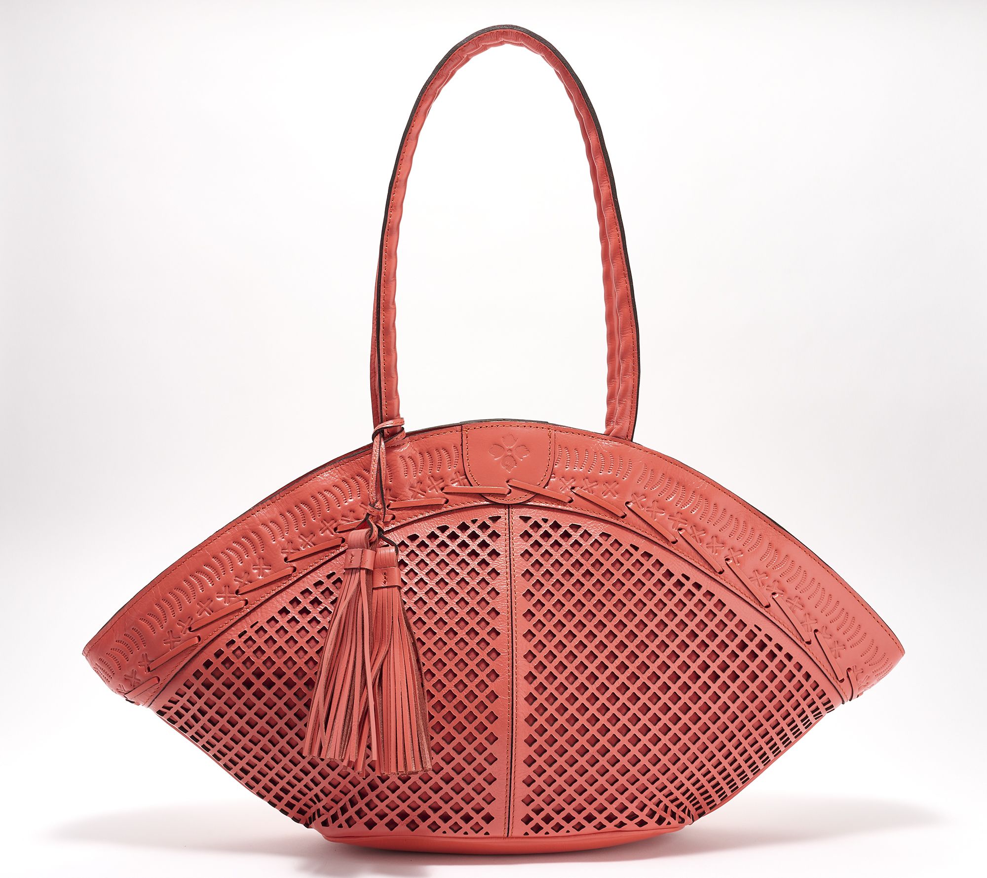 Patricia Nash Perforated Leather Trope Dome Tote