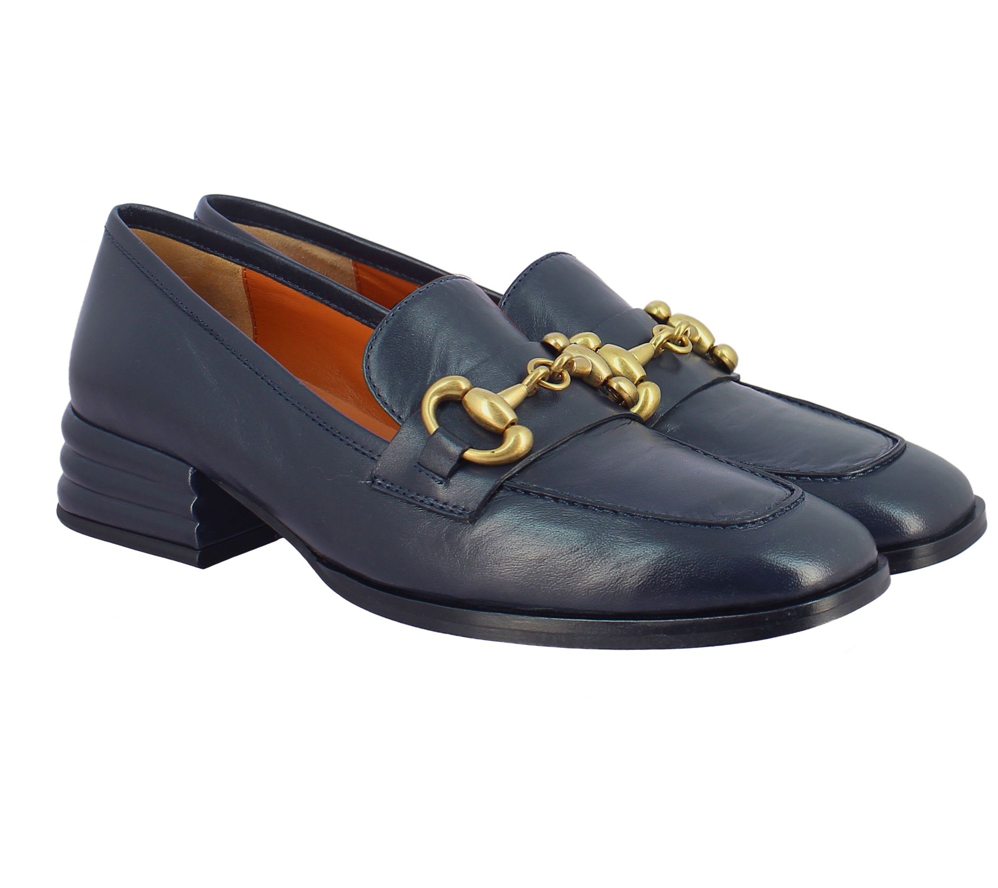 Saint G Leather Heels Moccasins - Jenny - QVC.com