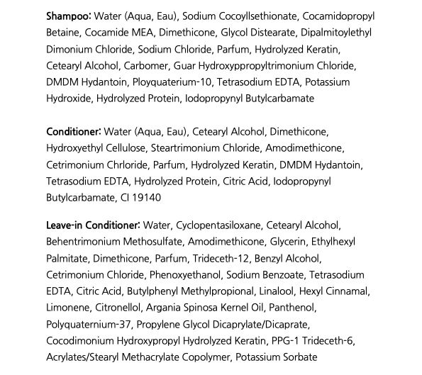 Luseta Keratin Shampoo & Conditioner Set