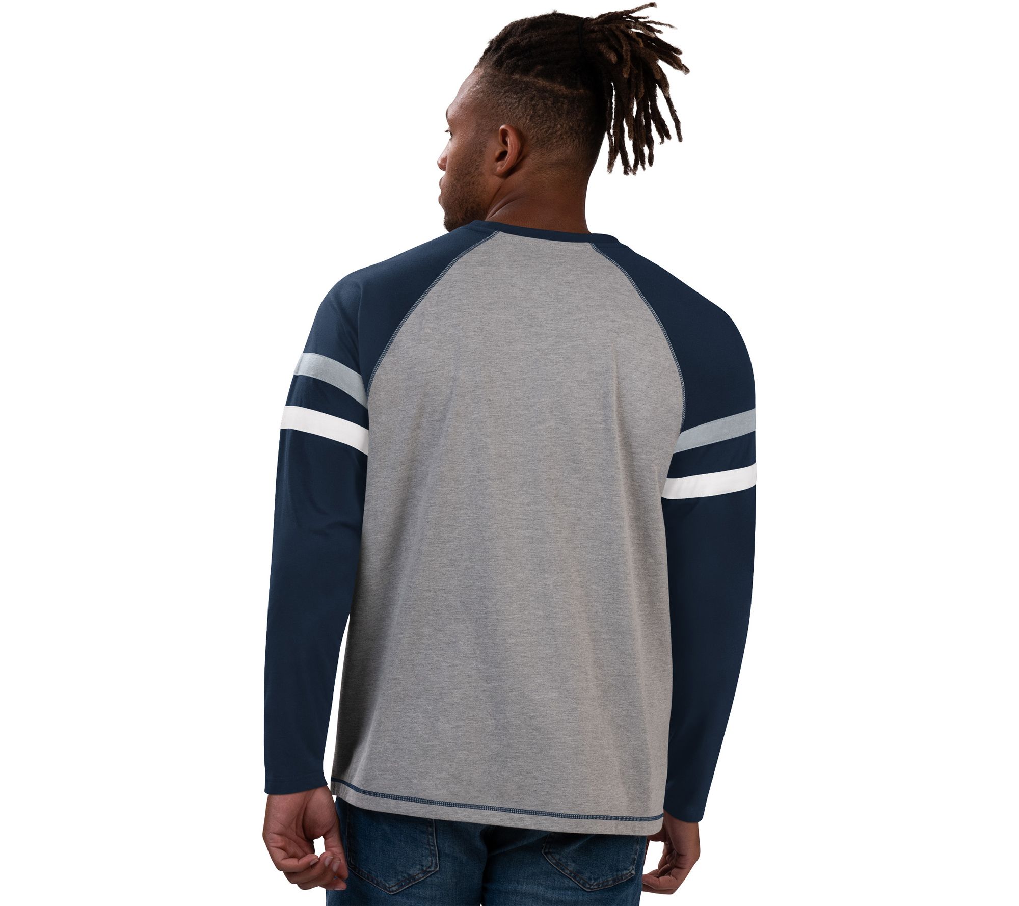 Buy Dallas Cowboys Starter Vintage Color Block Raglan T-Shirt