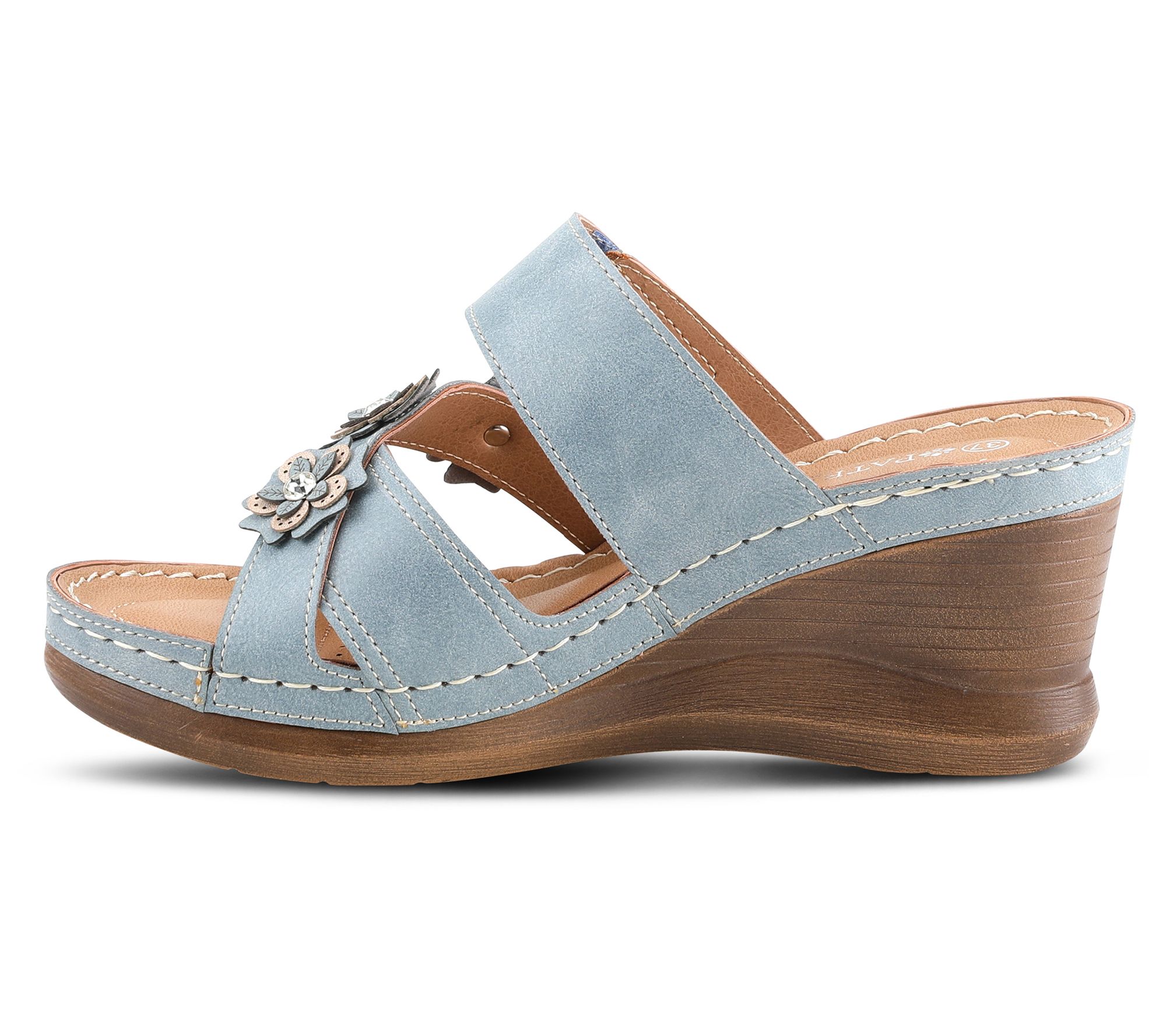 Patrizia by Spring Step Slide Sandal - Lyndsay - QVC.com