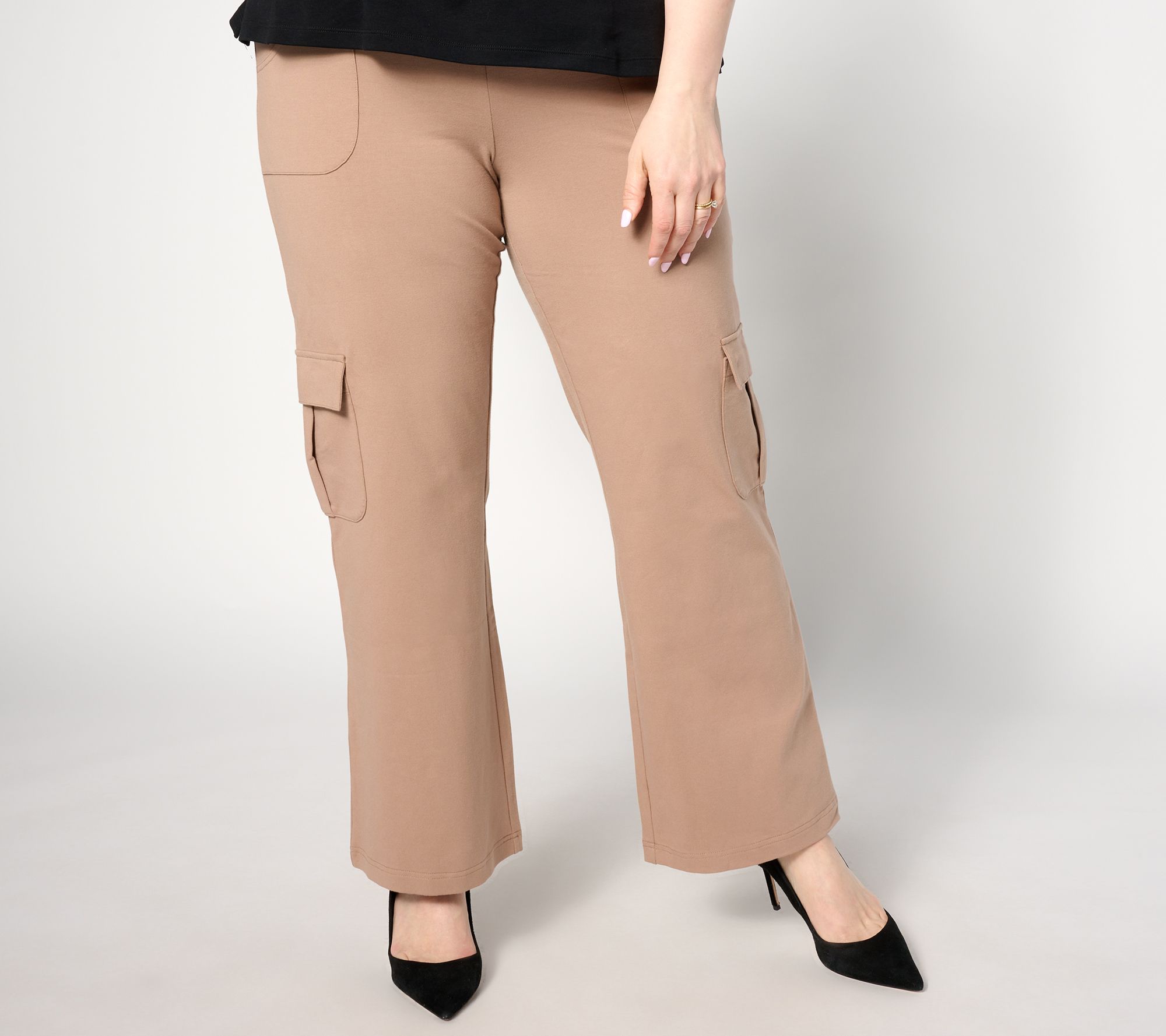Wicked by Women with Control Petite Capri Pants w/ Pockets & Slits 