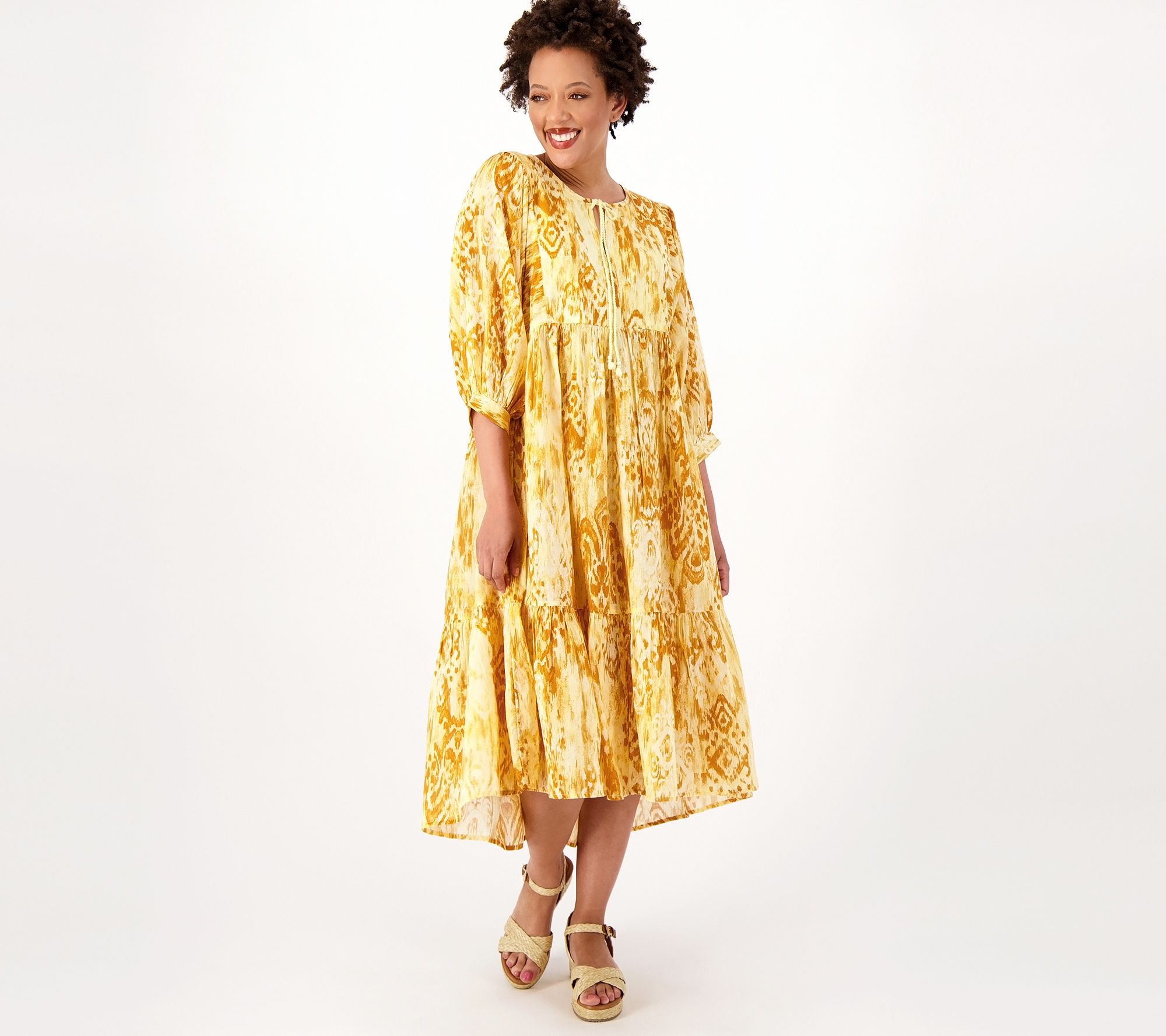 "As Is" Destination 365 Regular Printed Midi Dress