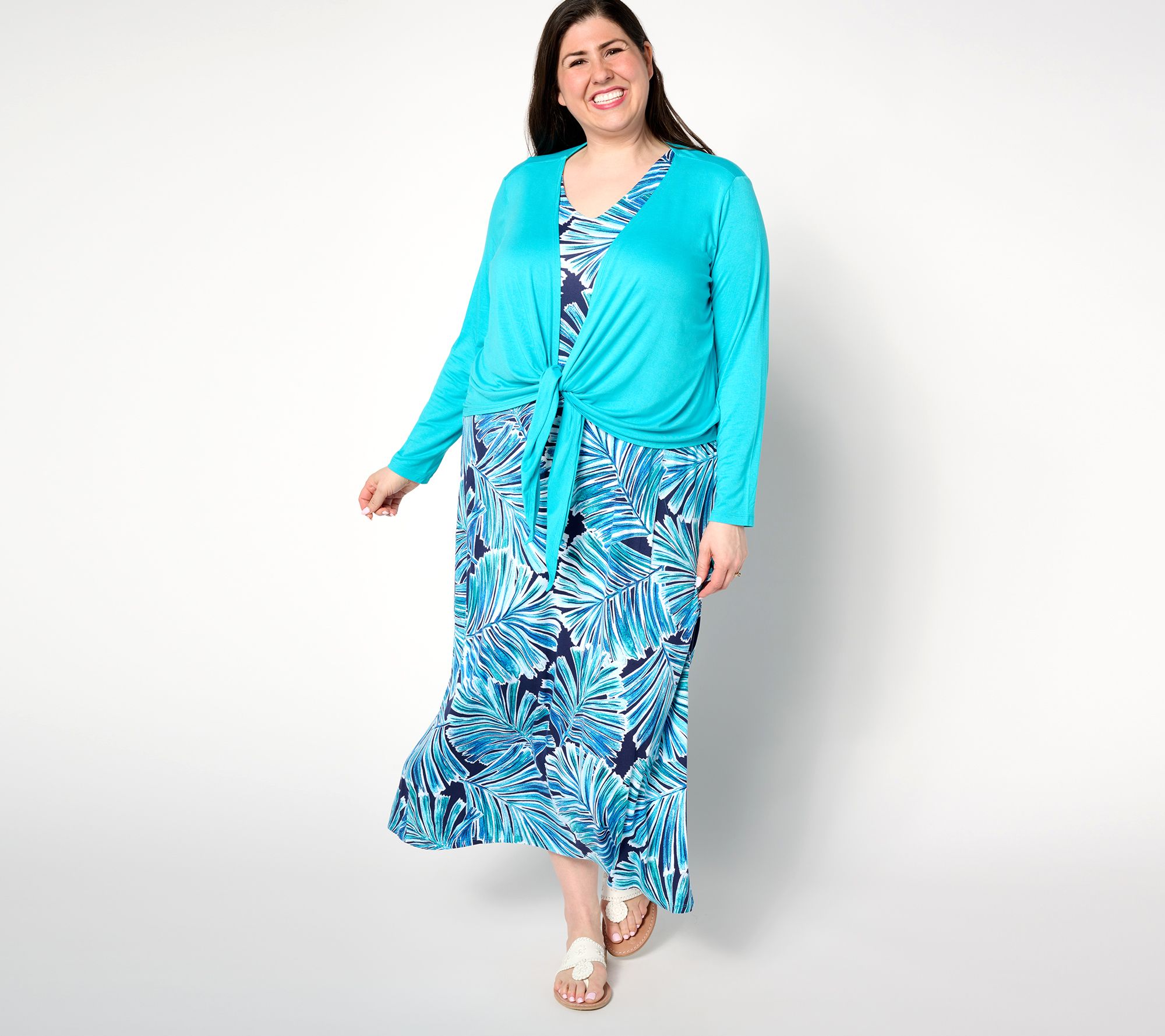 Belle by Kim Gravel Regular Better Together Dress and Shrug Set