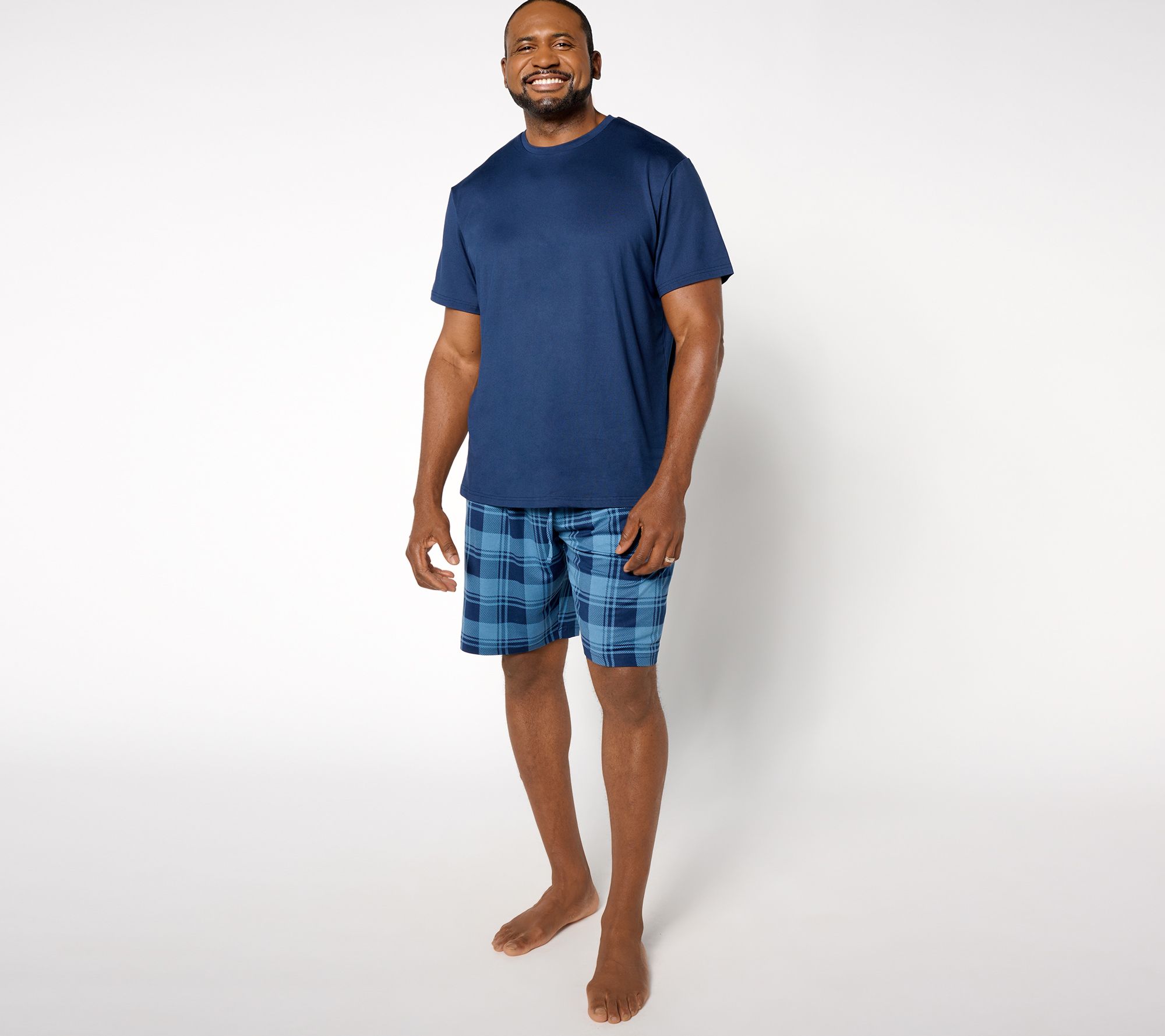 Cuddl Duds Men's Classic Stretch Jersey Pajama Set