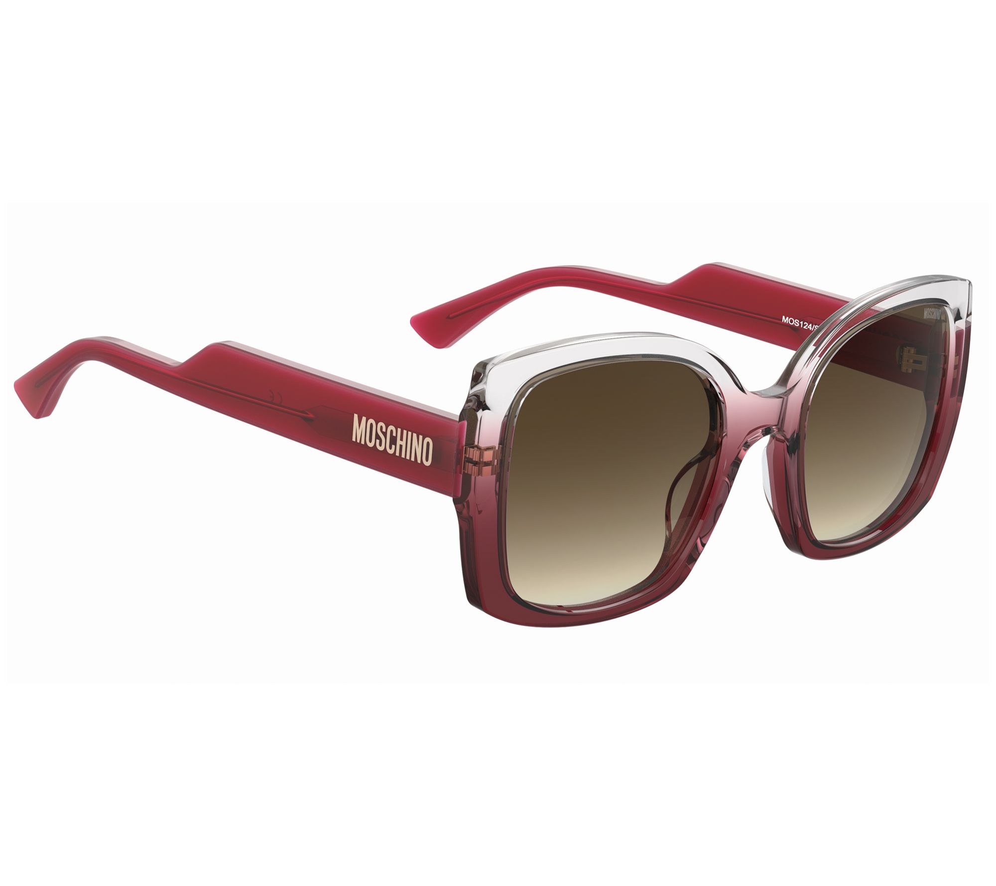 Moschino Crystal Red Squared ButterflySunglasses