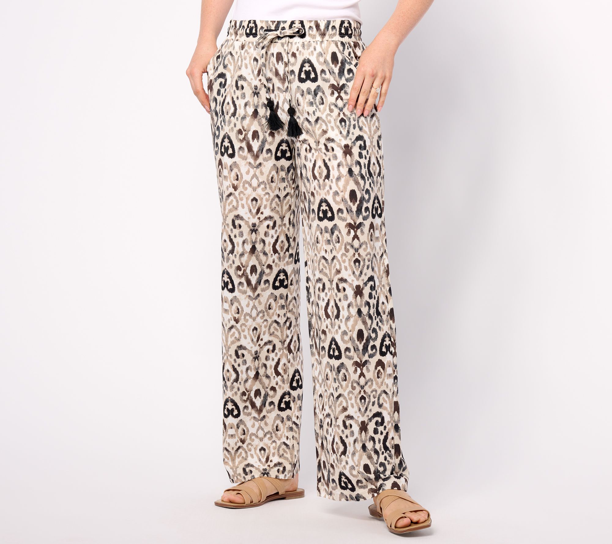 Belle Beach by Kim Gravel Tall Cabana Knit Santorini Beach Pant