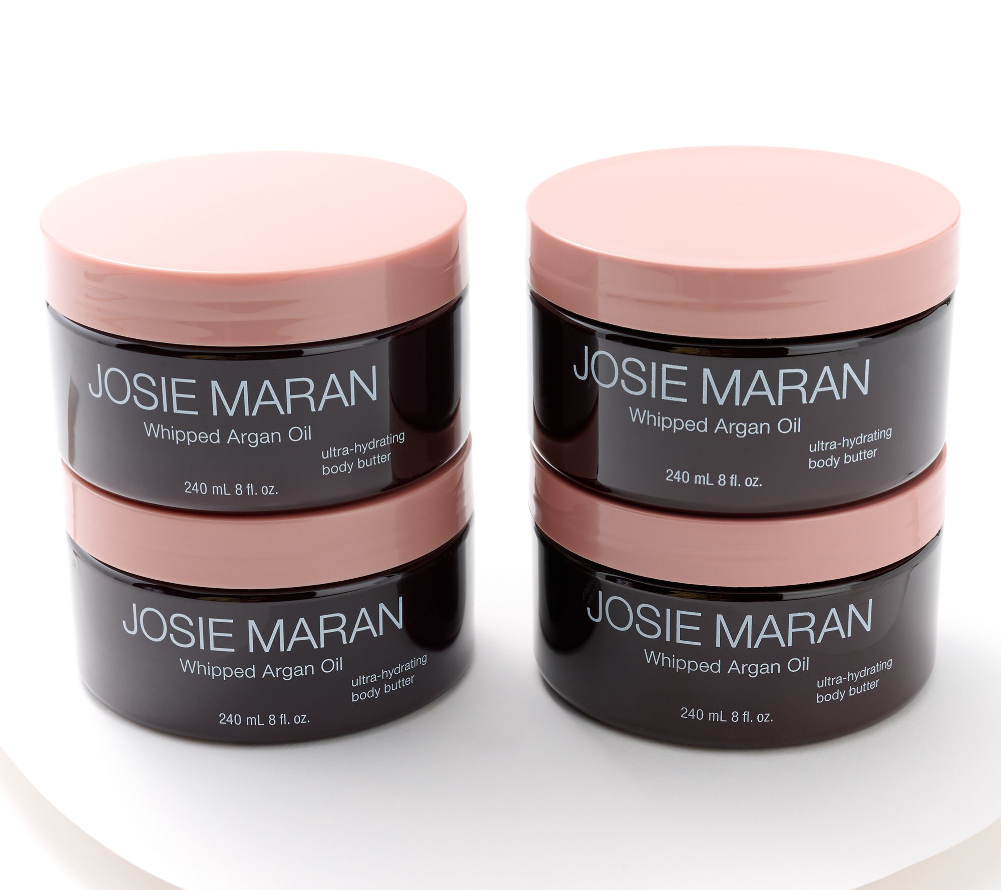 Josie Maran Set of 4 8oz Argan Whipped Body Butters