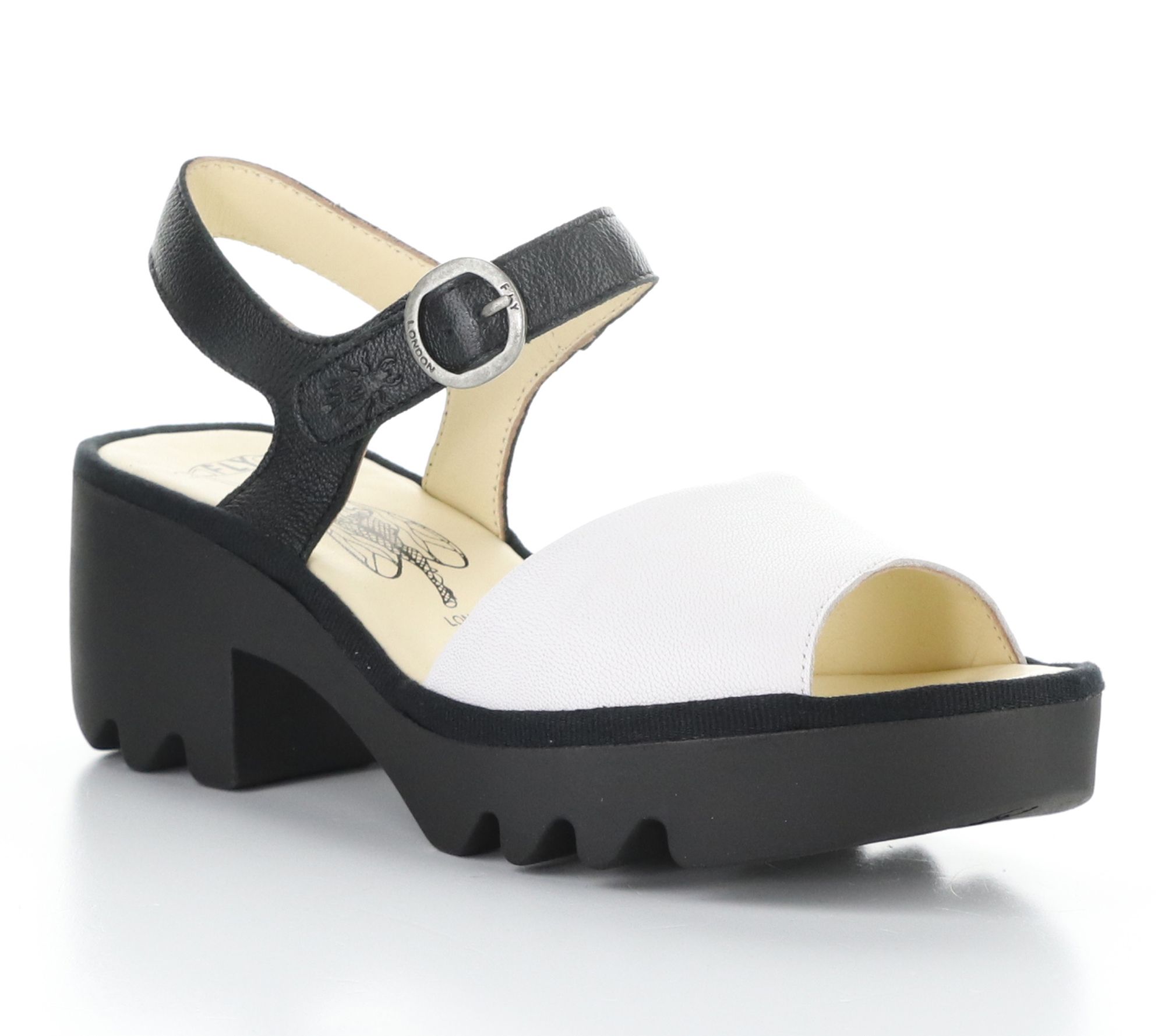 Fly London Leather Lug Sole Sandal - Tull