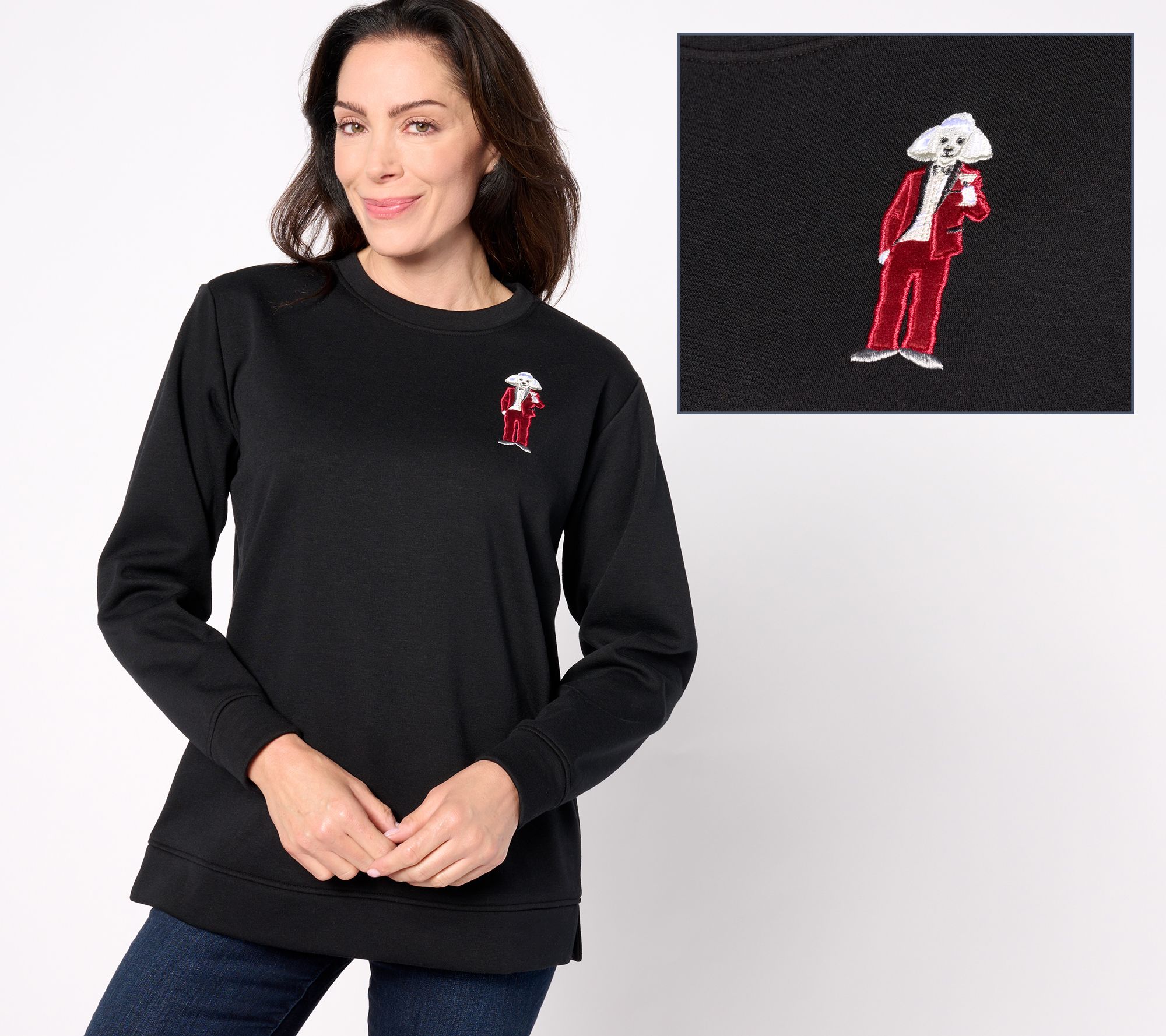 "As Is" Studio Park x Alberti Popaj Women's Holiday Sweatshirt