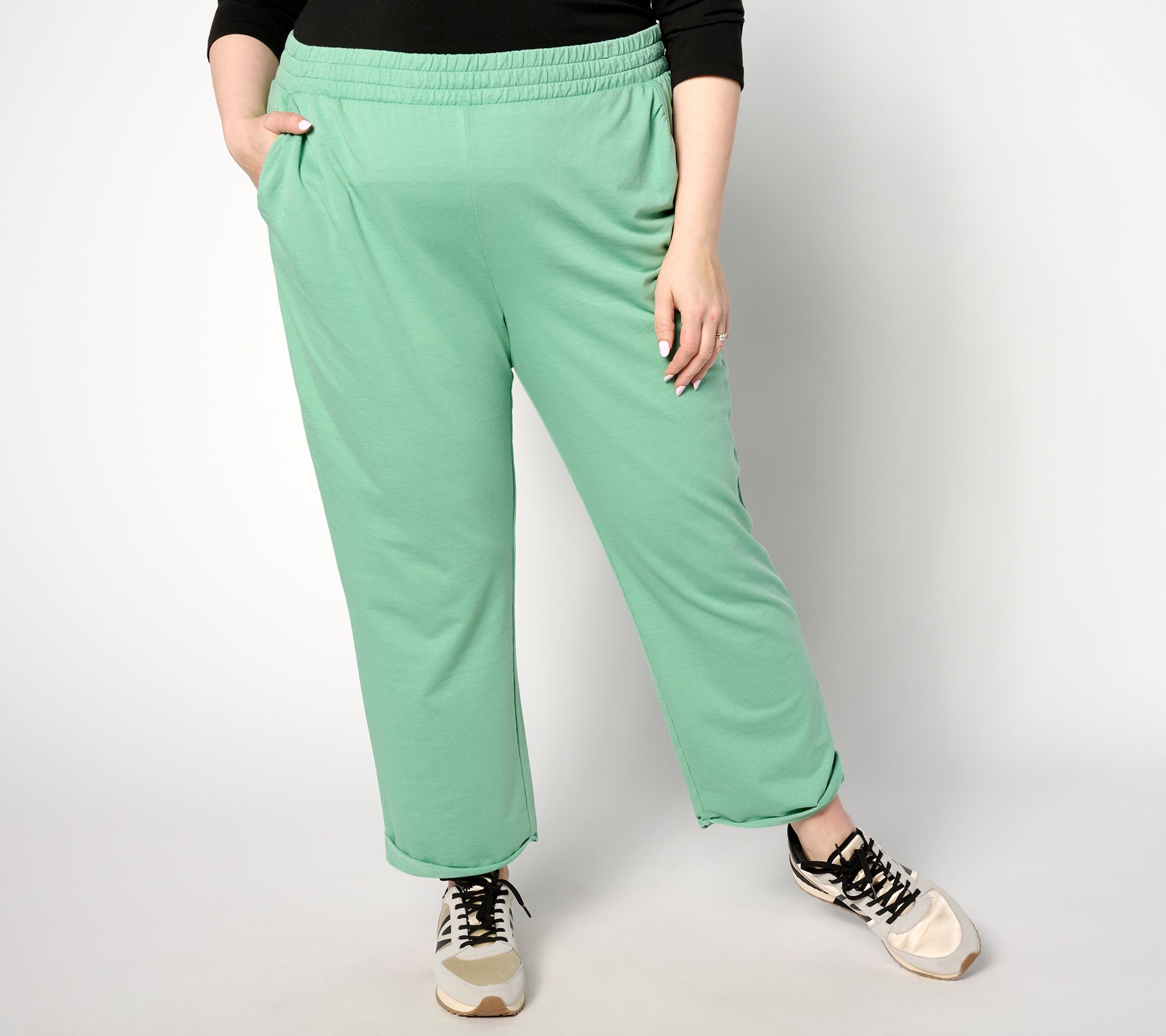 "As Is" AnyBody Lounge Regular Beach Wash French Terry Pant