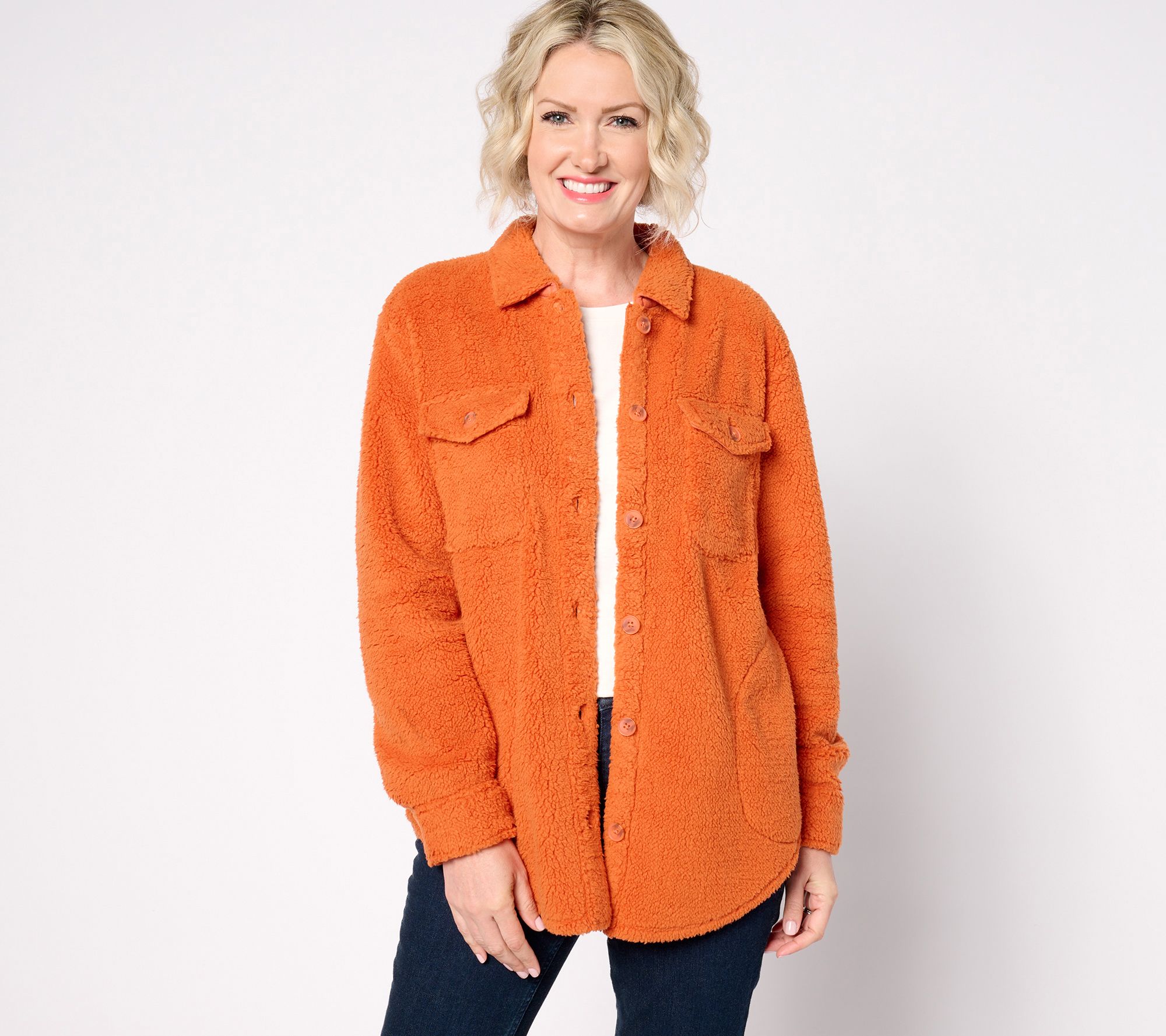  Belle by Kim Gravel SophistiChic Sherpa Shacket - A663048