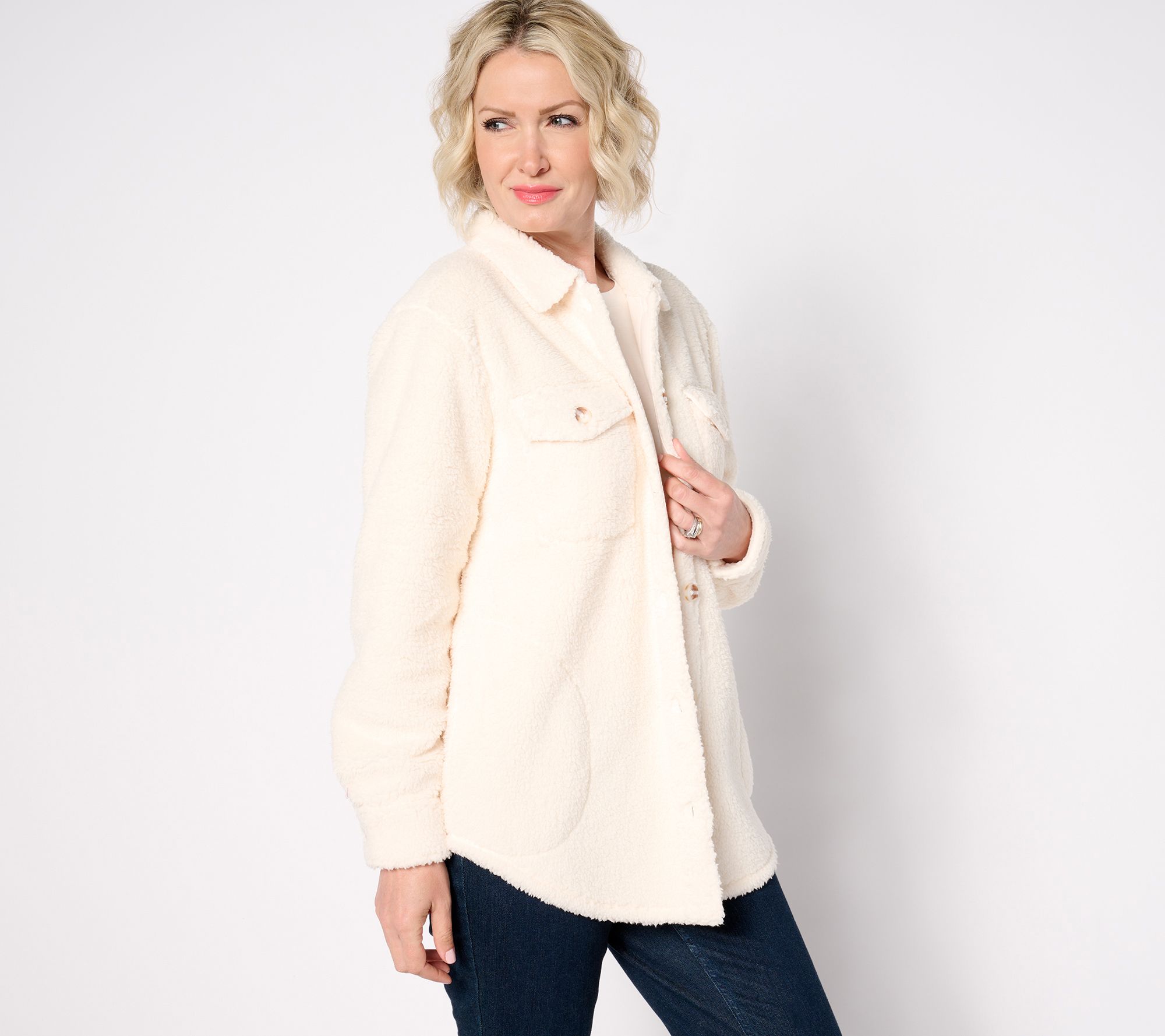 Belle by Kim Gravel SophistiChic Sherpa Shacket