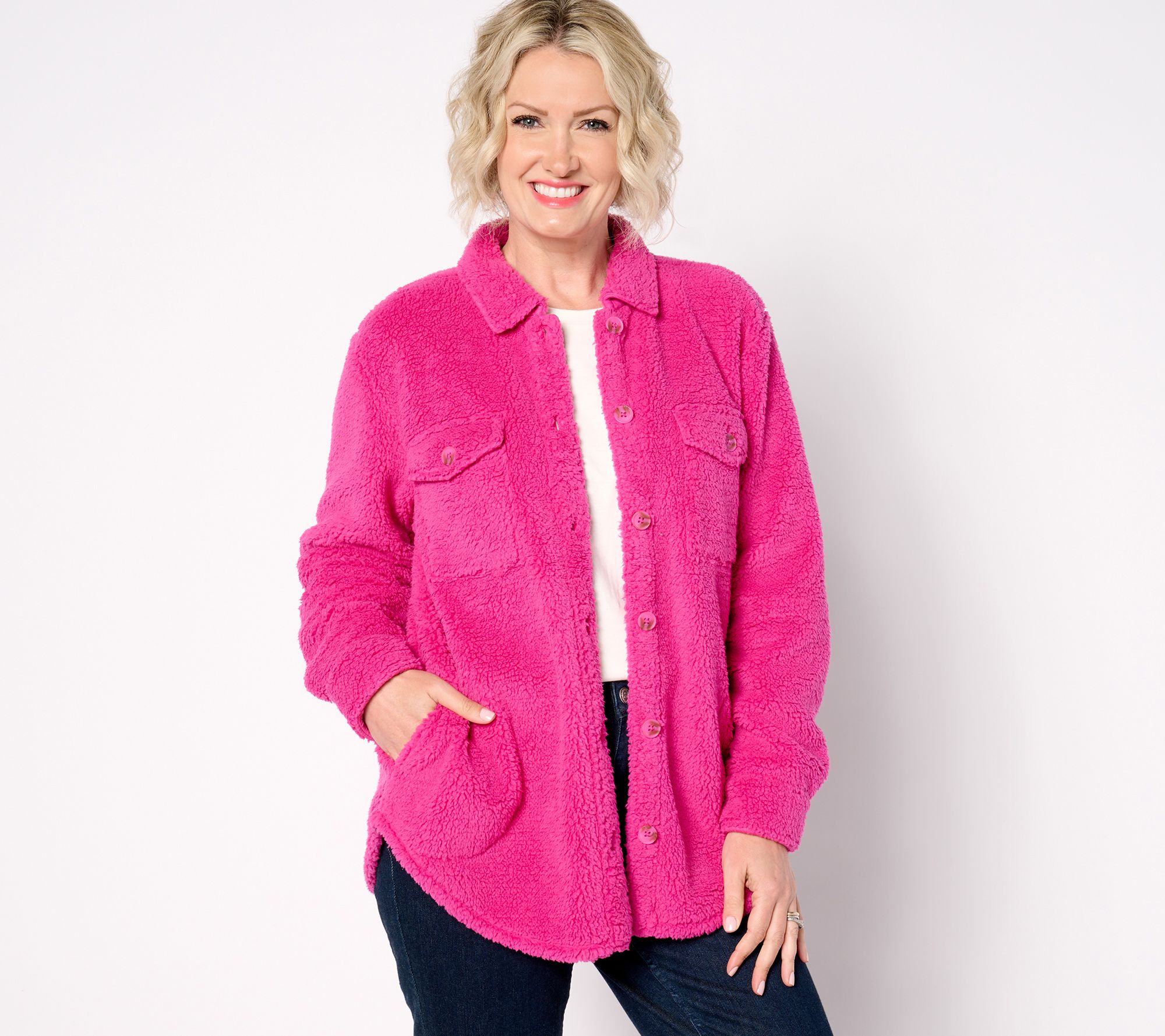 Belle by Kim Gravel SophistiChic Sherpa Shacket