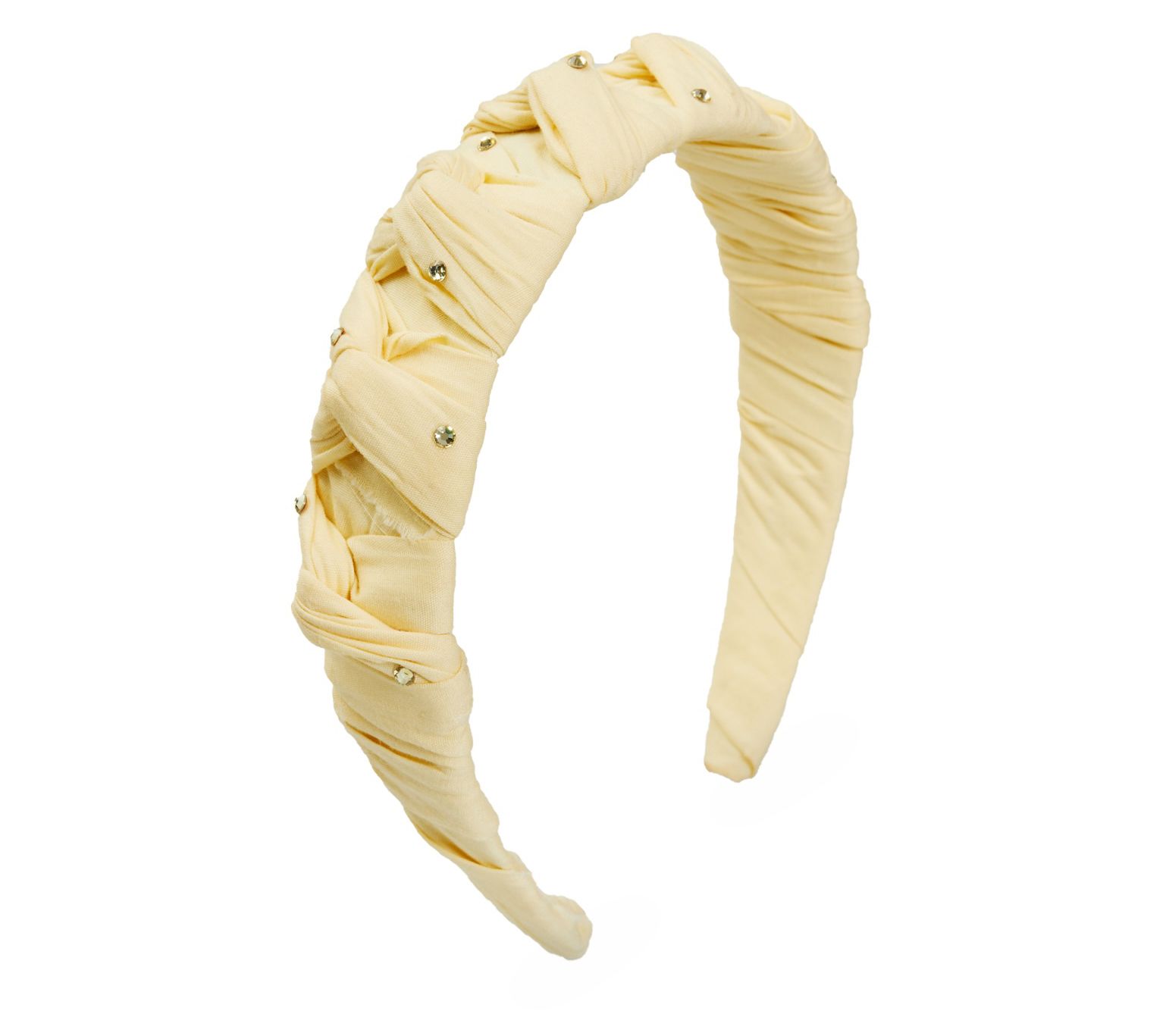 Violet & Brooks Abby Cotton Wrap Headband w/Crystal Accents