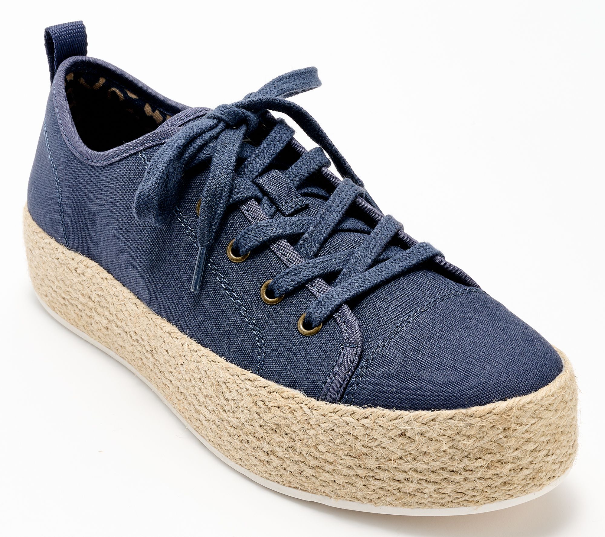 "As Is" Skechers Bobs Vegan Sesame Espadrille Lace Up Sneakers