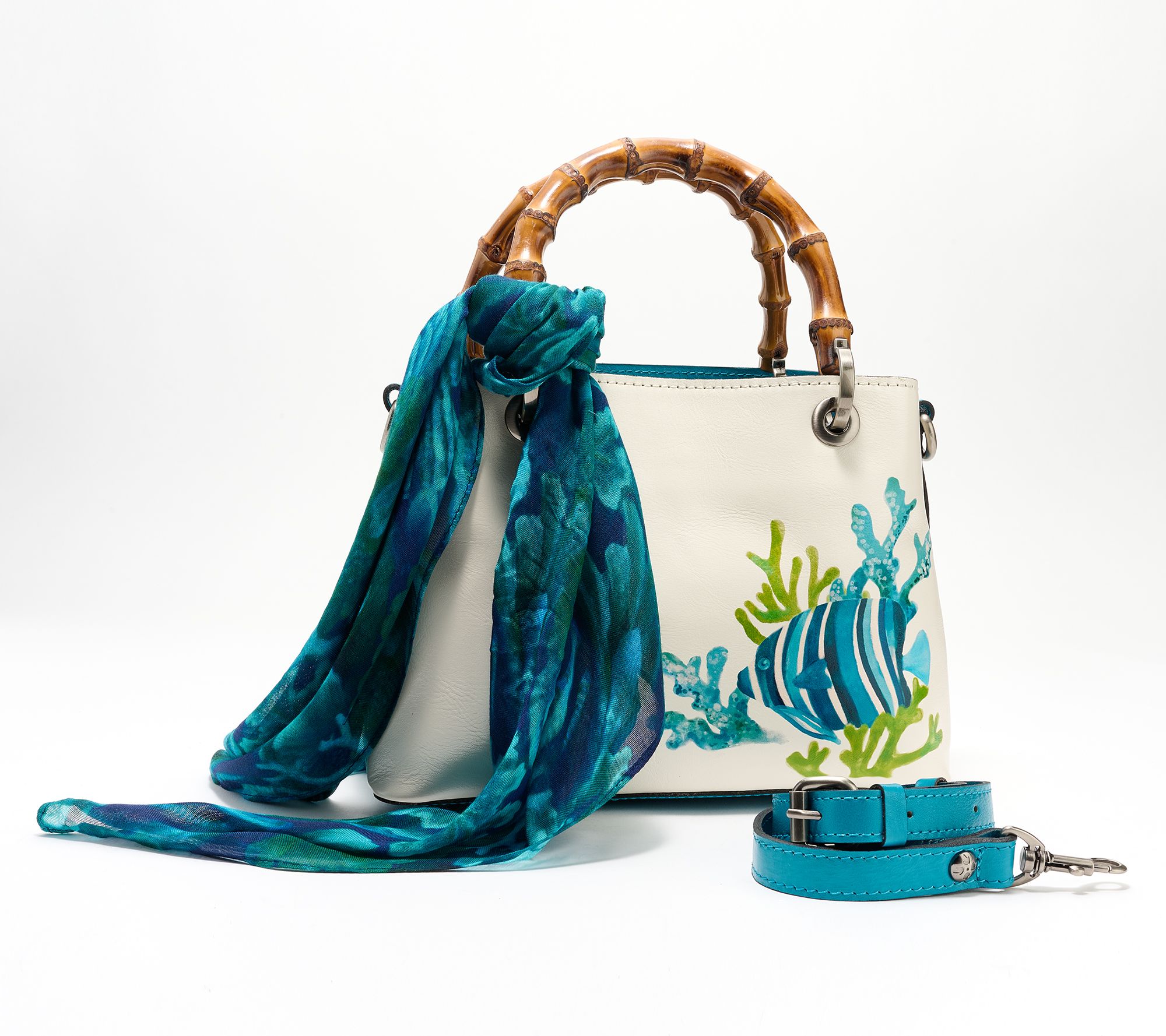 "As Is" Patricia Nash Leather Empoli Satchel Crossbody