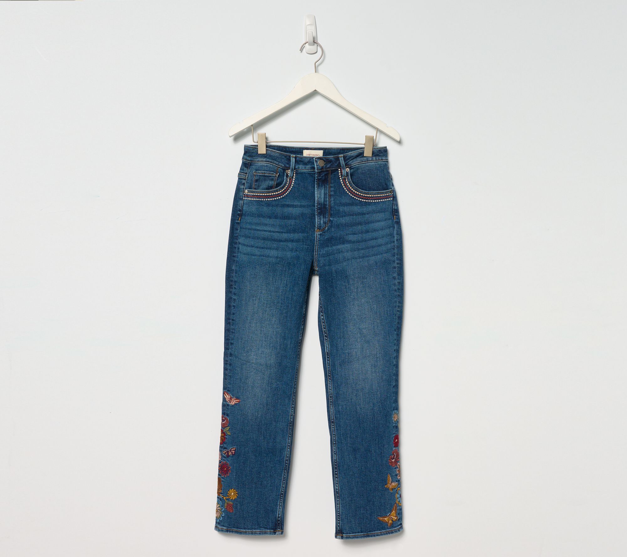 Driftwood Jeans Stella Straight Leg Ankle Jean - Butterfly