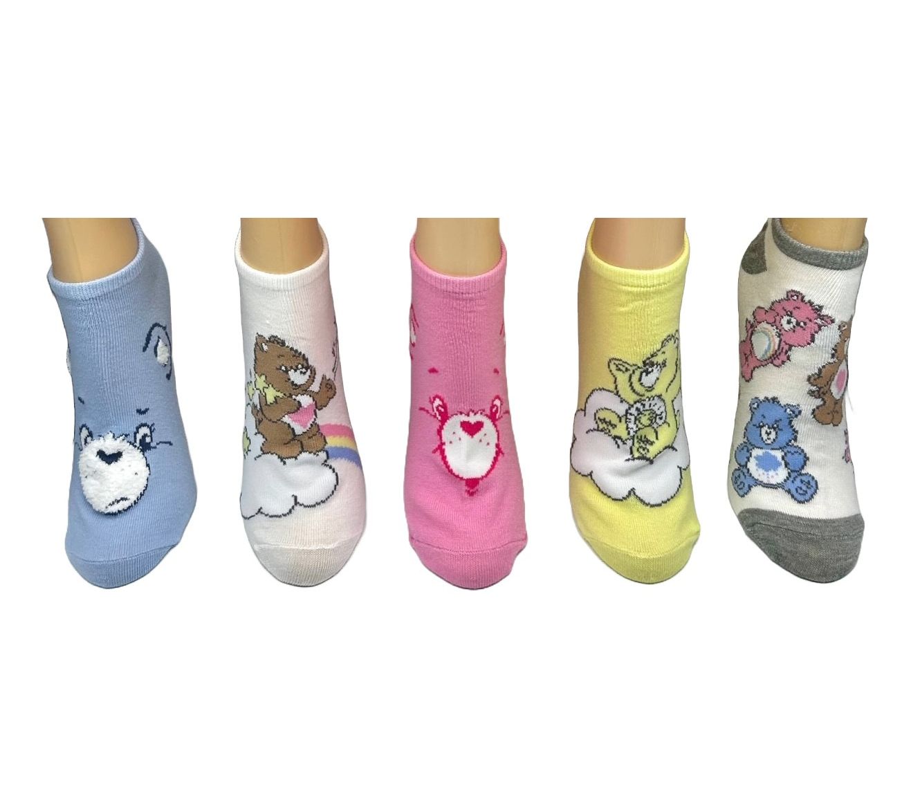 Care Bear Ladies' Set of 5 No-Show Character Sock Set