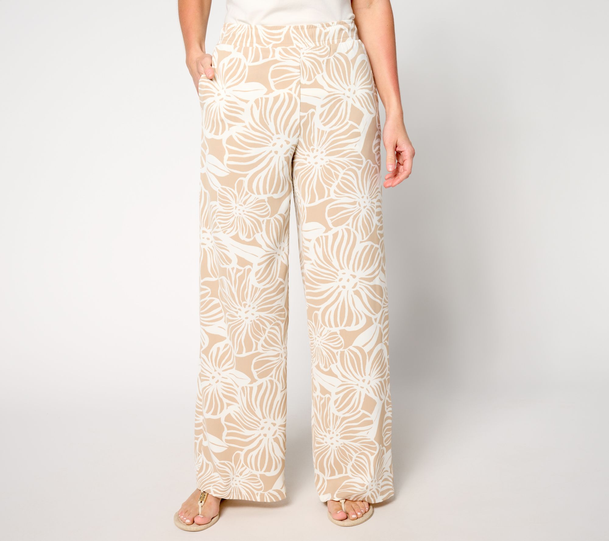 BEAUTIFUL by Lawrence Zarian The Milena Regular Pull-On Wide Leg Pant
