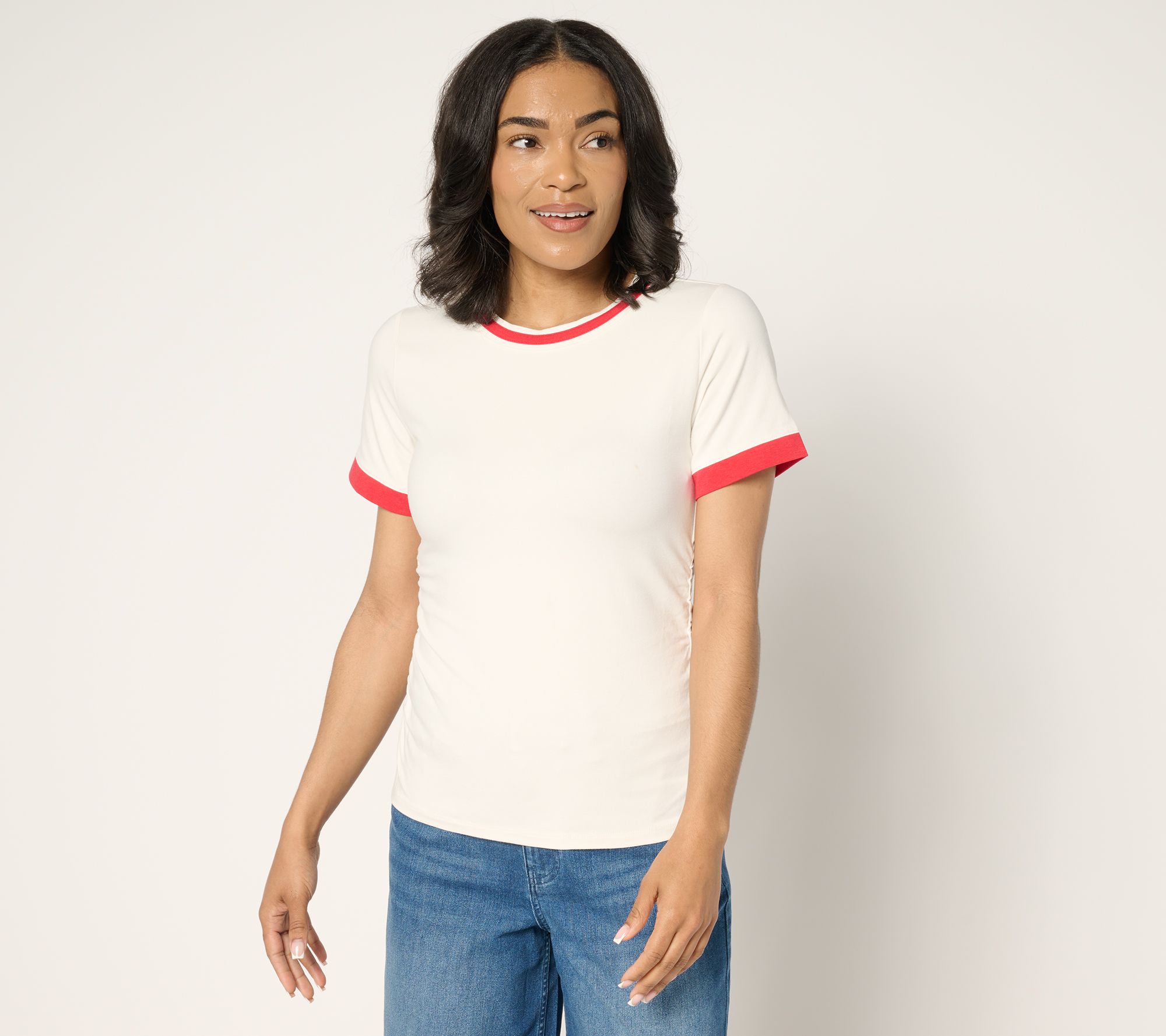 Me by Jennie Garth Forum Ruched Tee