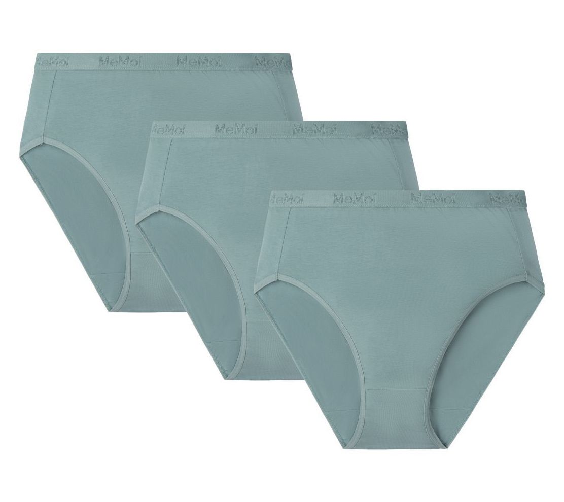 Memoi Women's Set of 3 Ribbed Briefs