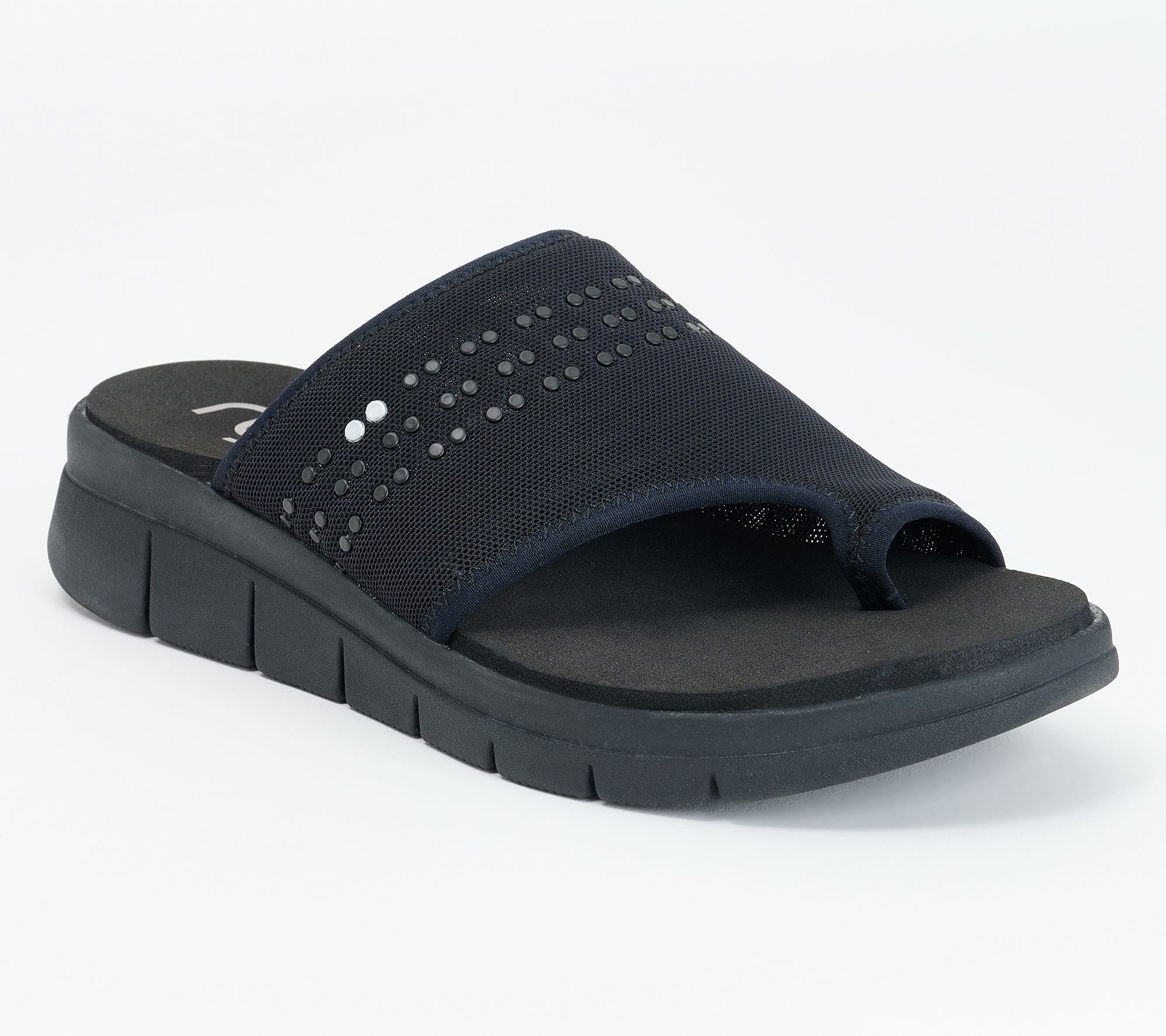 Ryka Washable Toe-Loop Slide Sandals - Elegance
