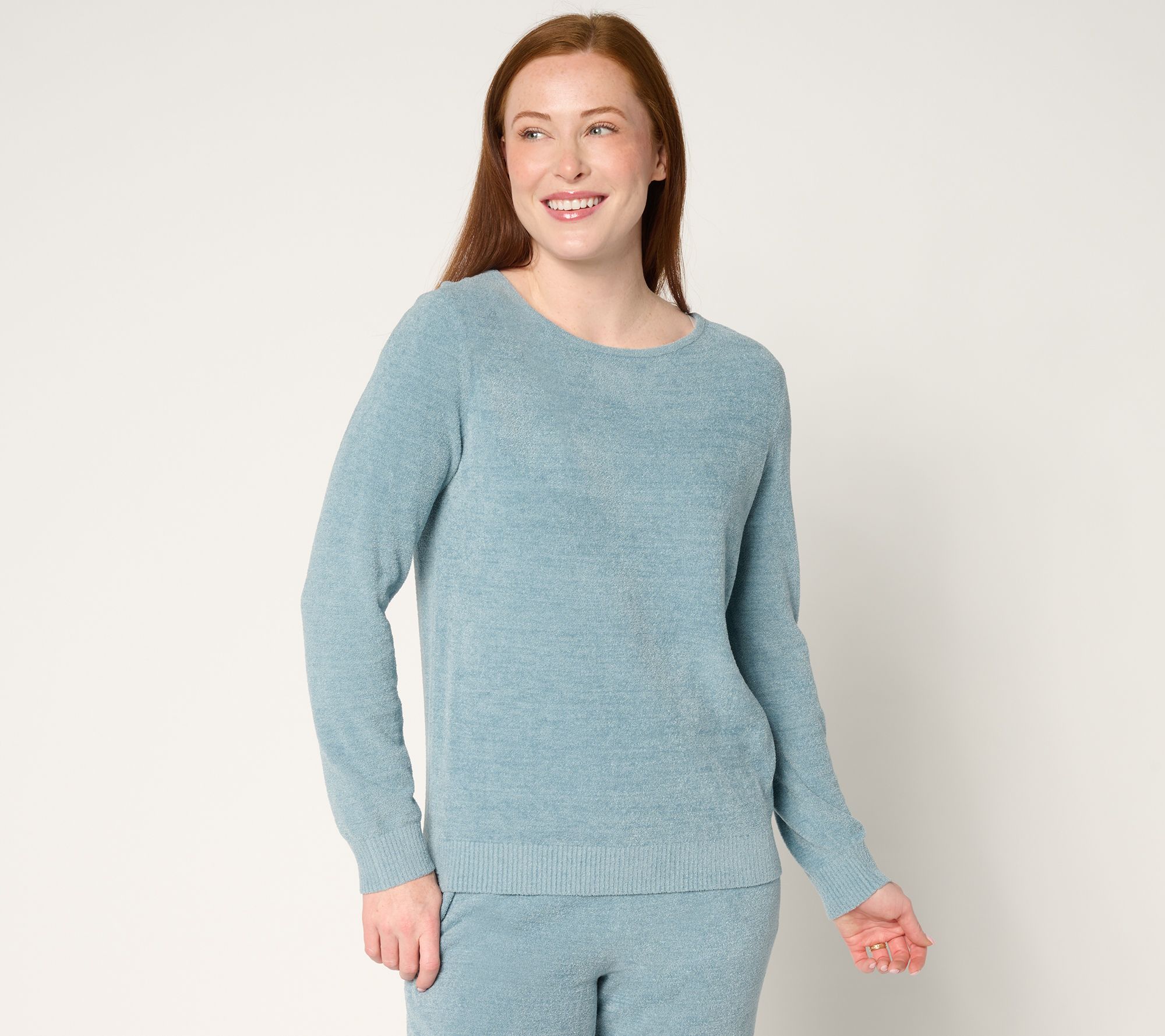 "As Is" Barefoot Dreams CozyChic Ultra Lite Knit Back Pullover