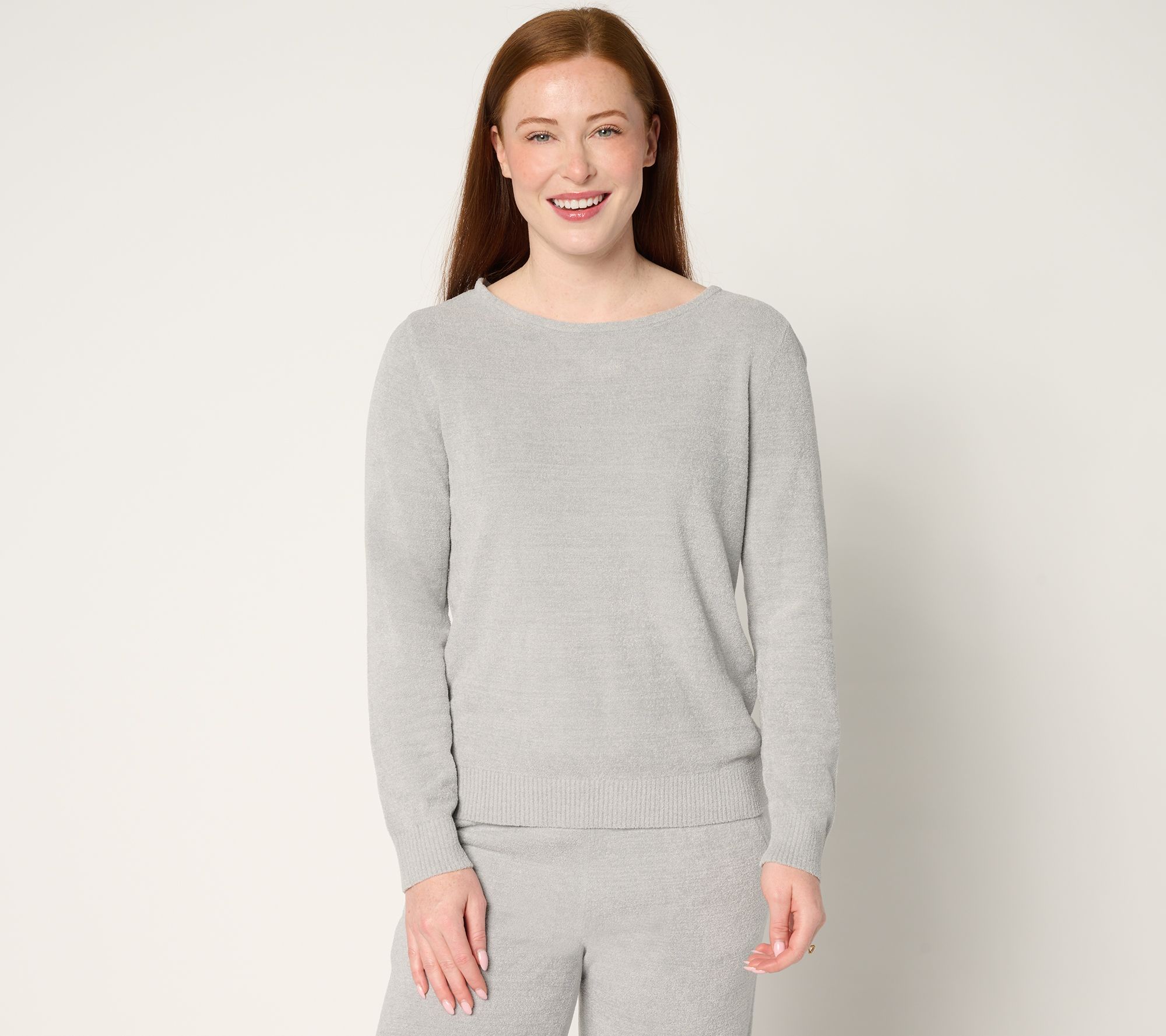 "As Is" Barefoot Dreams CozyChic Ultra Lite Knit Back Pullover