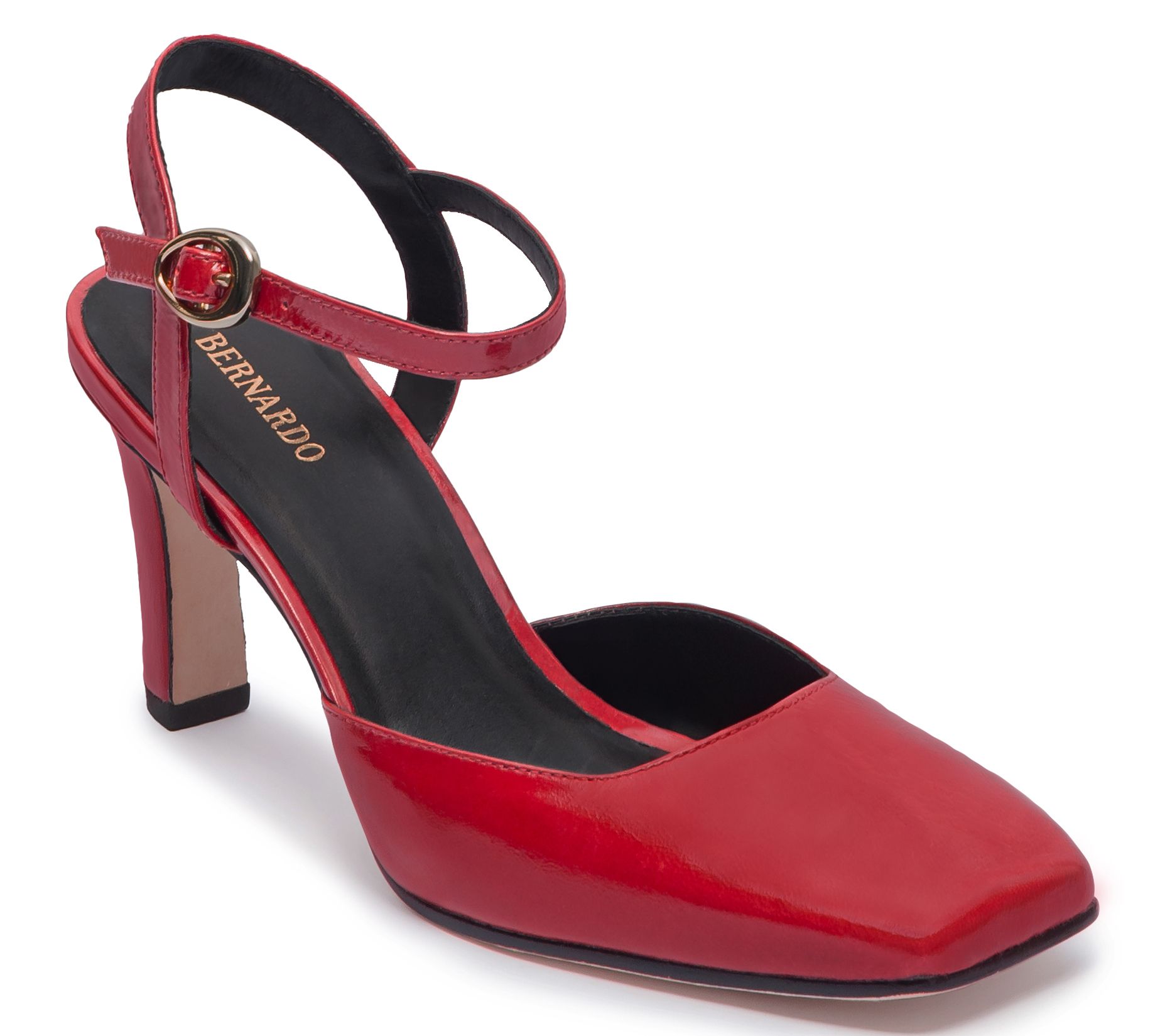 Bernardo Leather Mary Jane Heel - Gama