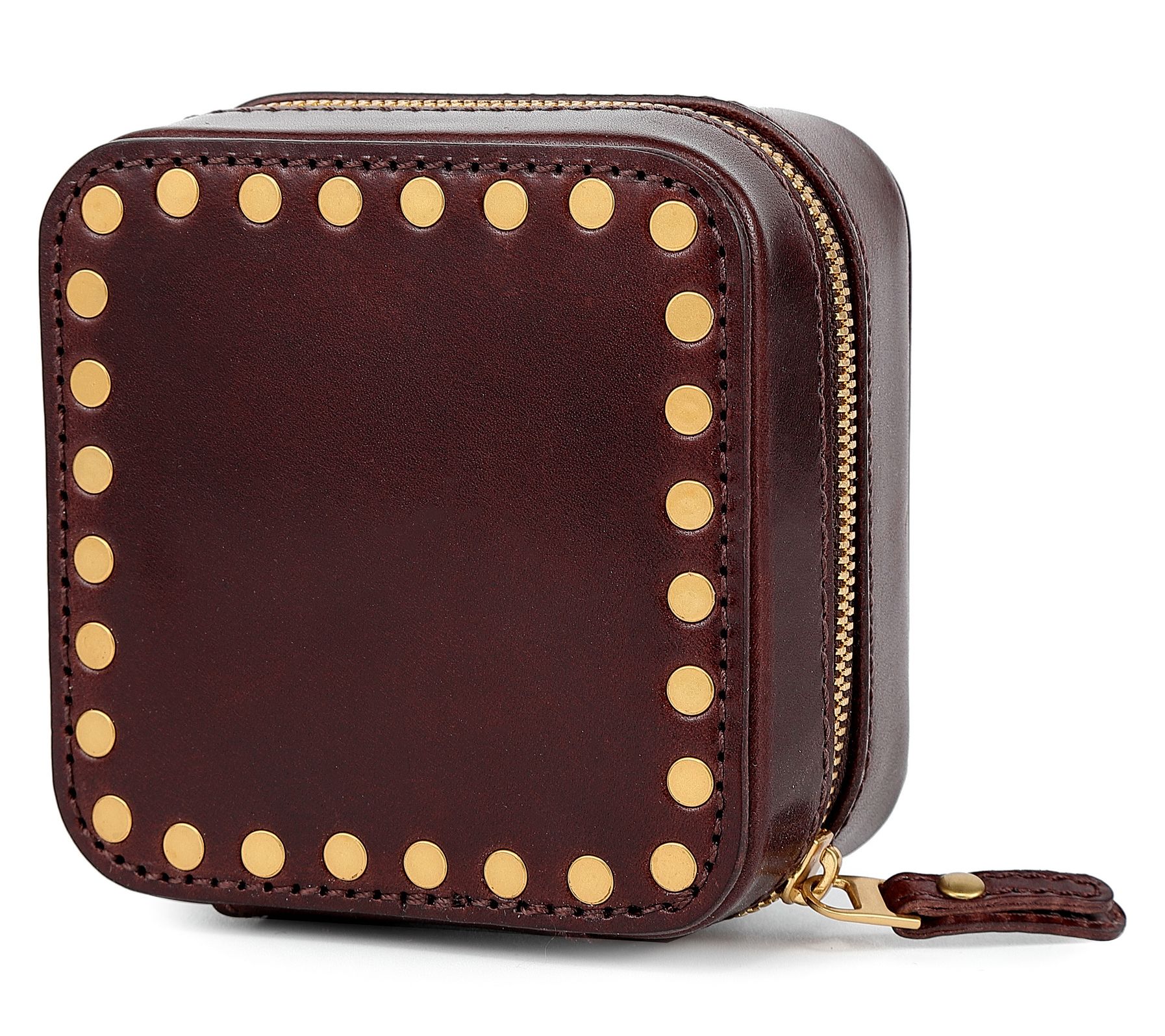 Old Trend Leather Square Jewelry Box